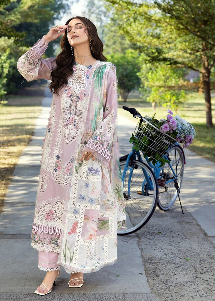 Buy Premium Luxury Lawn '26 by Elaf Premium | ELY-1A MAISON PINK Online in US, UK, Canada, France, Italy, Germany, Greece, Sweden, UAE & Worldwide at Empress.