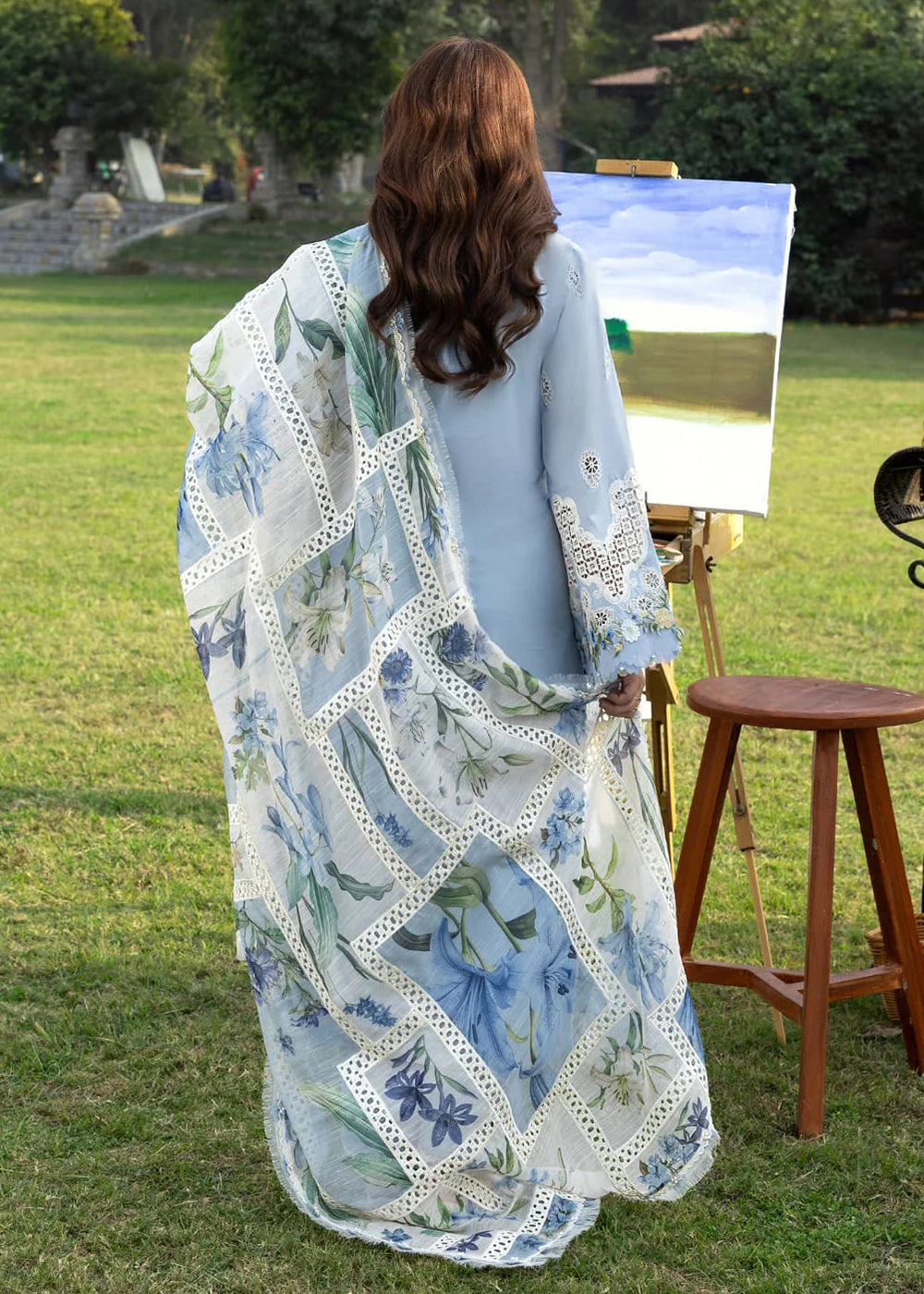 Buy Premium Luxury Lawn '26 by Elaf Premium | ELY-1B SERENITY Online in US, UK, Canada, France, Italy, Germany, Greece, Sweden, UAE & Worldwide at Empress.