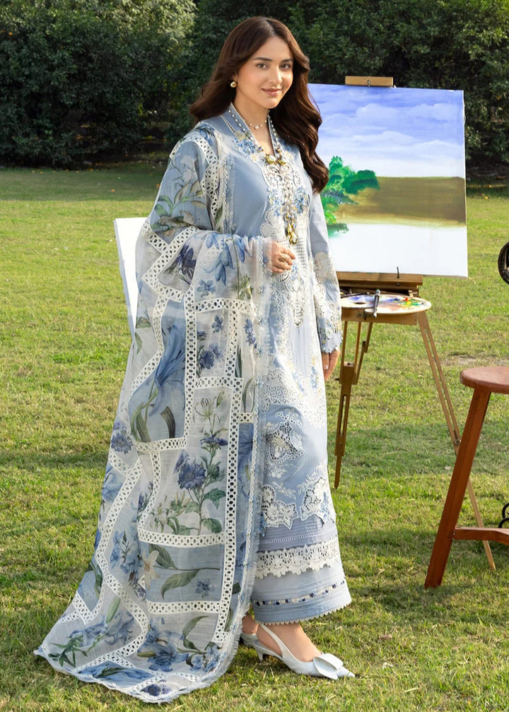 Buy Premium Luxury Lawn '26 by Elaf Premium | ELY-1B SERENITY Online in US, UK, Canada, France, Italy, Germany, Greece, Sweden, UAE & Worldwide at Empress.