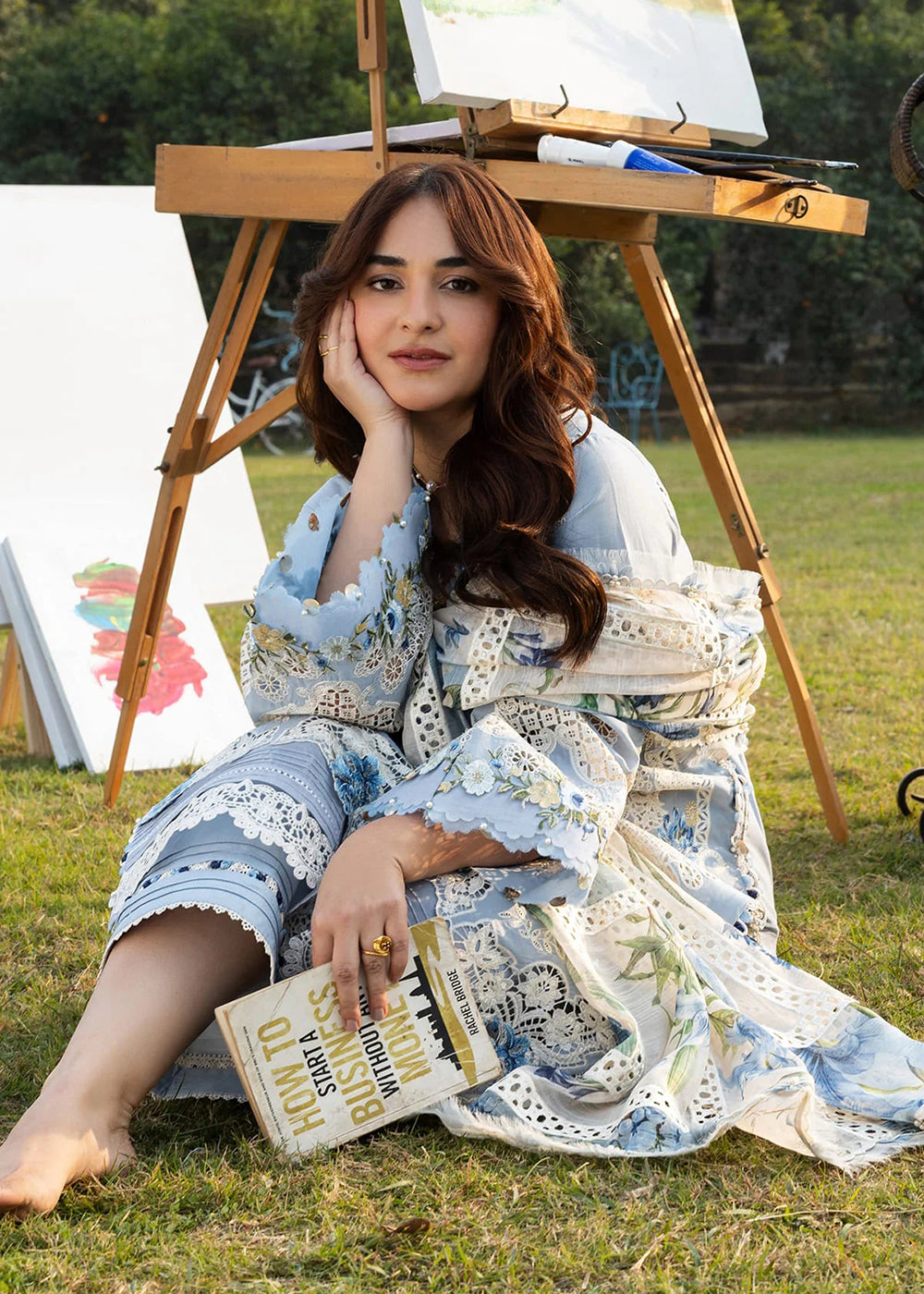Buy Premium Luxury Lawn '26 by Elaf Premium | ELY-1B SERENITY Online in US, UK, Canada, France, Italy, Germany, Greece, Sweden, UAE & Worldwide at Empress.