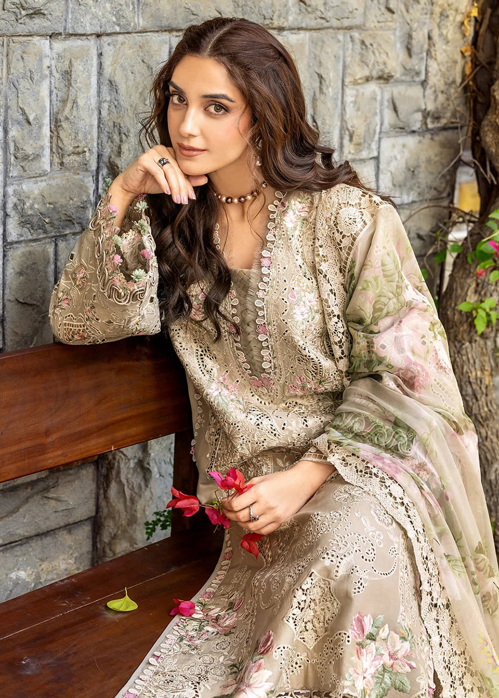 Buy Premium Luxury Lawn '26 by Elaf Premium | ELY-2A CAMELLIA Online in US, UK, Canada, France, Italy, Germany, Greece, Sweden, UAE & Worldwide at Empress.