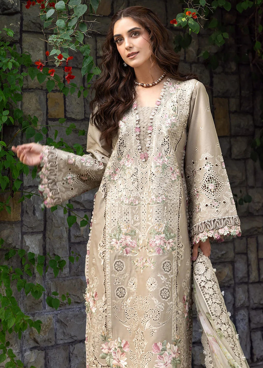 Buy Premium Luxury Lawn '26 by Elaf Premium | ELY-2A CAMELLIA Online in US, UK, Canada, France, Italy, Germany, Greece, Sweden, UAE & Worldwide at Empress.