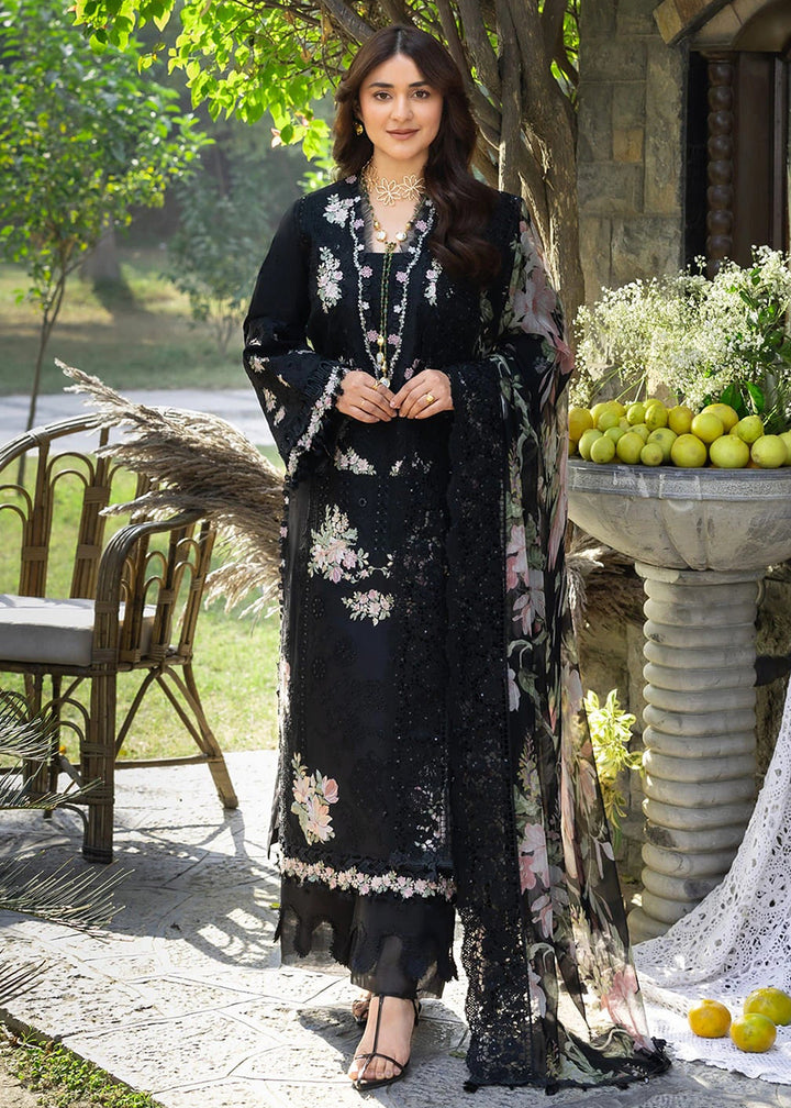 Buy Premium Luxury Lawn '26 by Elaf Premium | ELY-2B MIDNIGHT BLOSSOM Online in US, UK, Canada, France, Italy, Germany, Greece, Sweden & Worldwide at Empress.