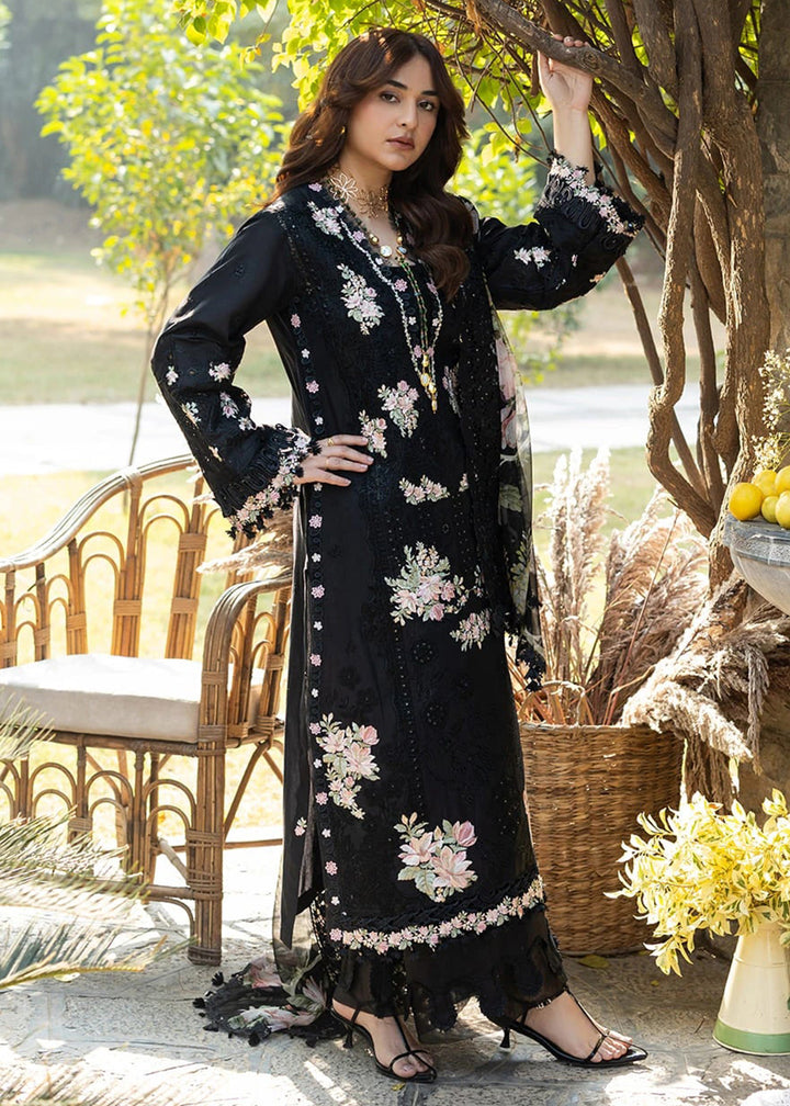 Buy Premium Luxury Lawn '26 by Elaf Premium | ELY-2B MIDNIGHT BLOSSOM Online in US, UK, Canada, France, Italy, Germany, Greece, Sweden & Worldwide at Empress.