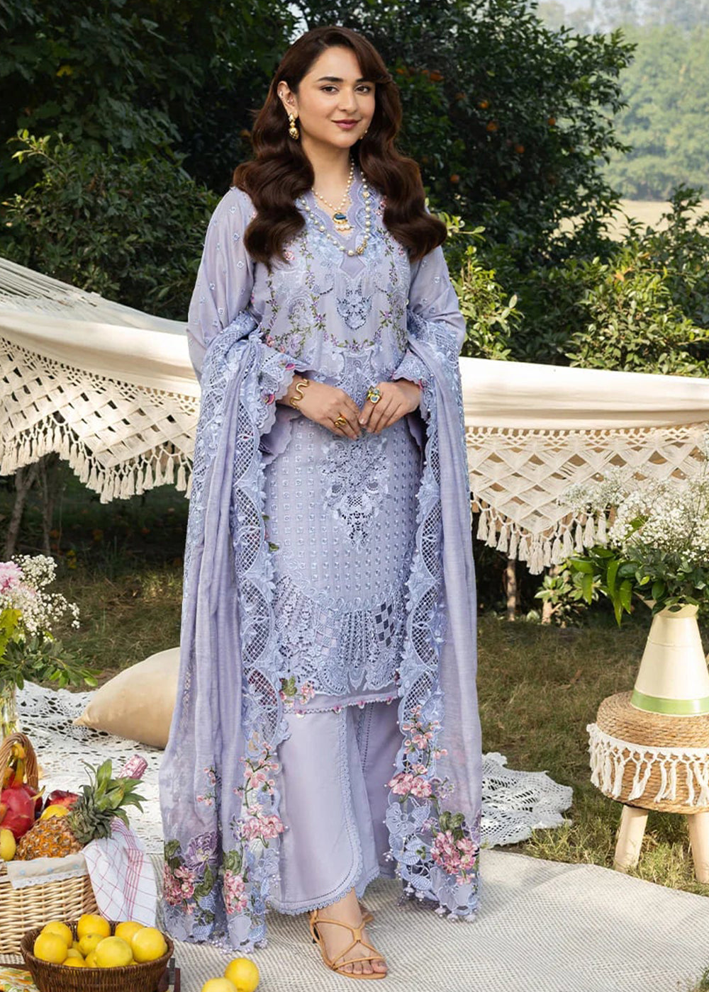 Buy Premium Luxury Lawn '26 by Elaf Premium | ELY-3B PARADISE Online in US, UK, Canada, France, Italy, Germany, Greece, Sweden, UAE & Worldwide at Empress.