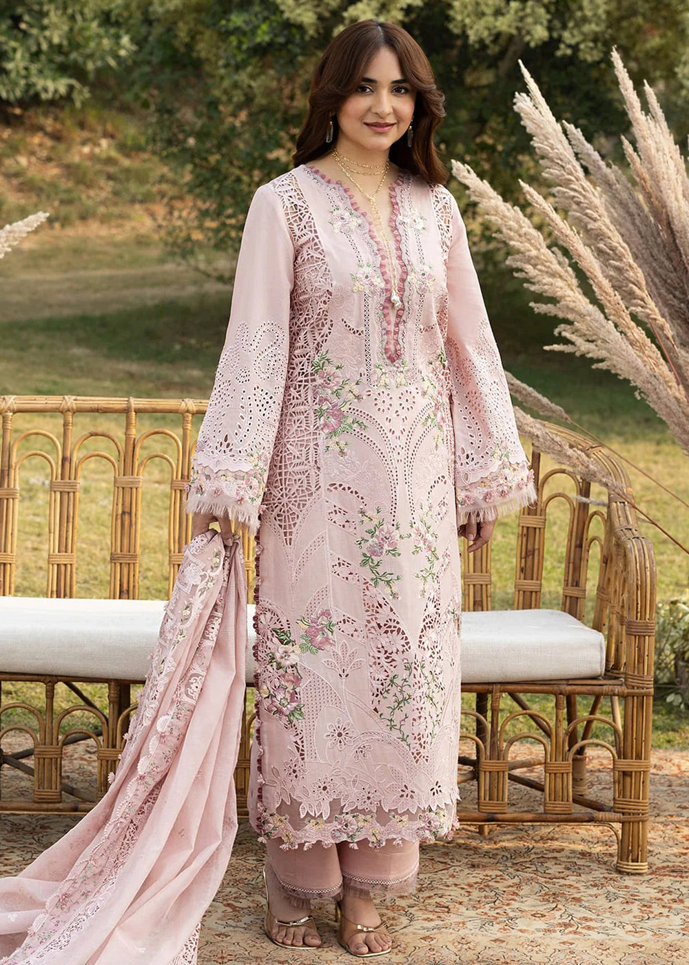 Buy Premium Luxury Lawn '26 by Elaf Premium | ELY-4A BLOOMING Online in US, UK, Canada, France, Italy, Germany, Greece, Sweden, UAE & Worldwide at Empress.