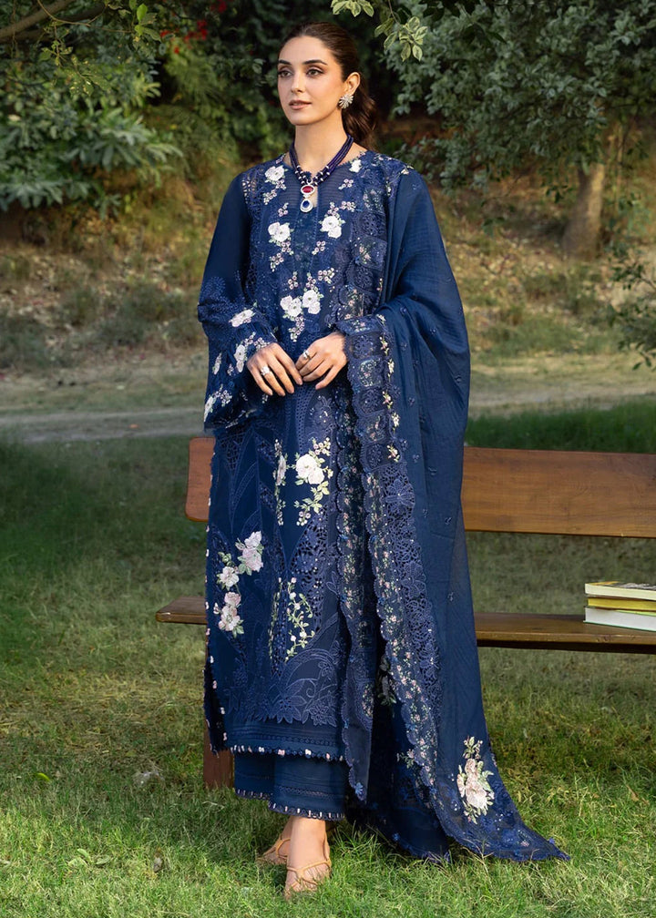 Buy Premium Luxury Lawn '26 by Elaf Premium | ELY-4B BLUE BELLE Online in US, UK, Canada, France, Italy, Germany, Greece, Sweden, UAE & Worldwide at Empress.