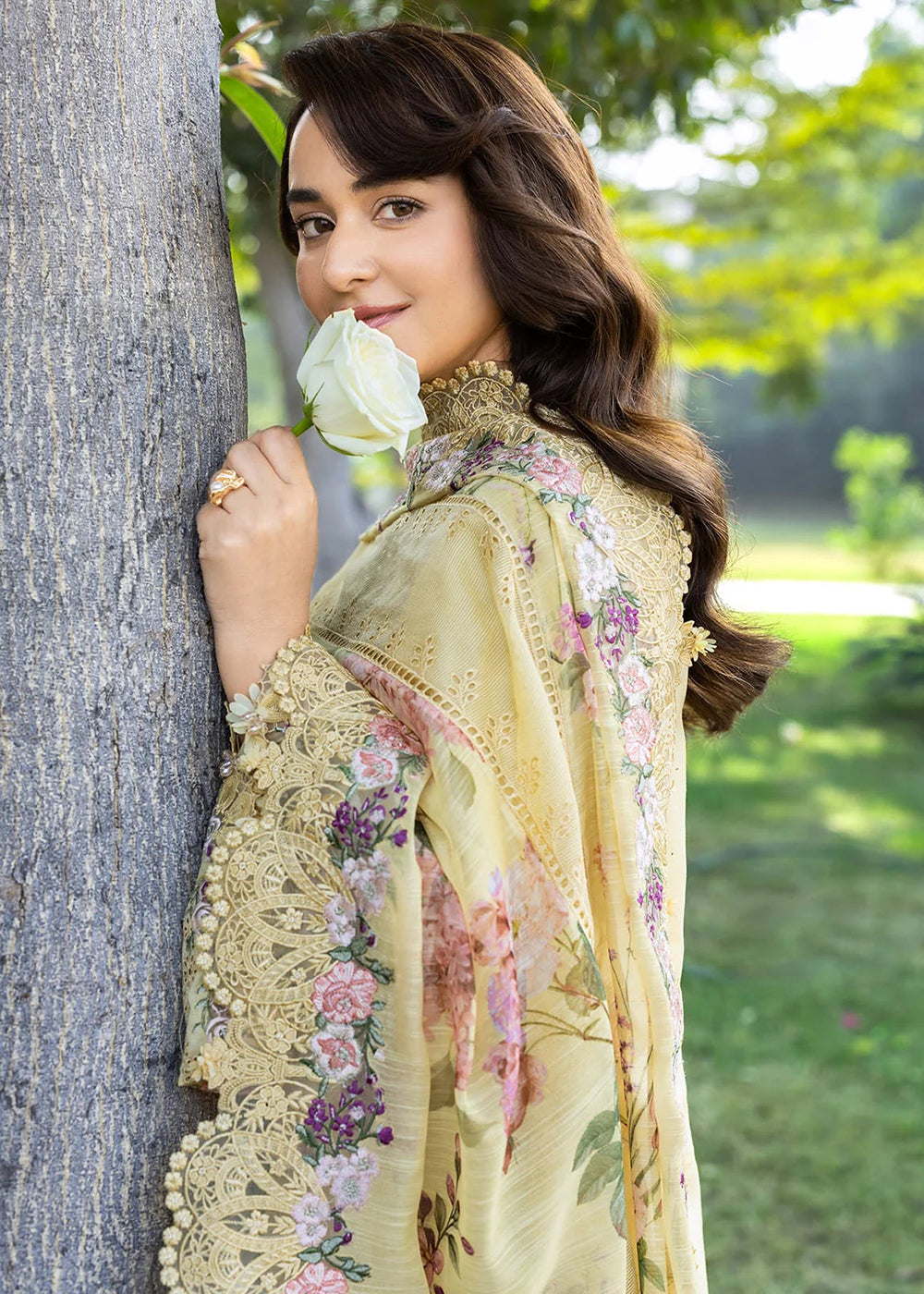 Buy Premium Luxury Lawn '26 by Elaf Premium | ELY-05 SOUCI Online in US, UK, Canada, France, Italy, Germany, Greece, Sweden, UAE & Worldwide at Empress.