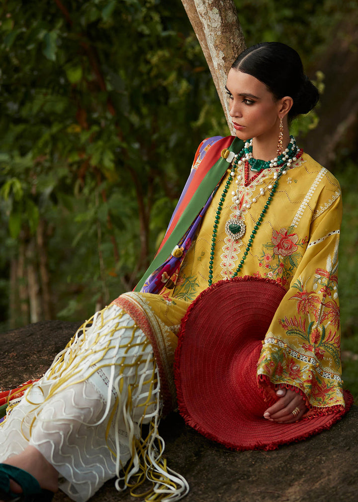 Buy Now Yellow Lawn Suit - Elan - Luxury Lawn '23 - ERINA-EL23-04A Online in USA, UK, Canada & Worldwide at Empress Clothing.