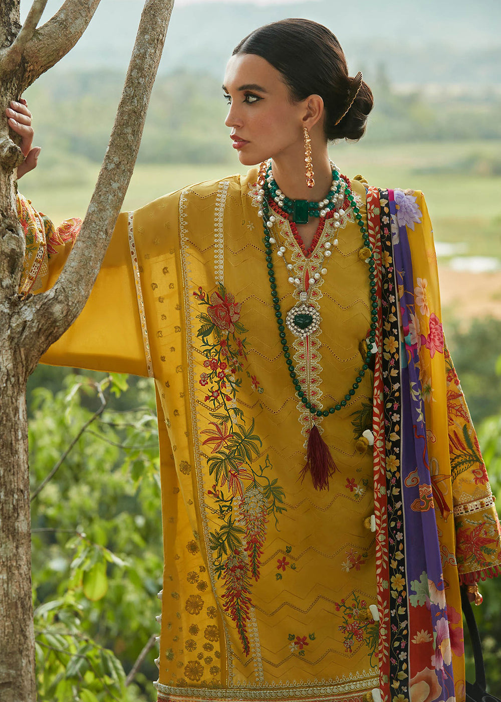 Buy Now Yellow Lawn Suit - Elan - Luxury Lawn '23 - ERINA-EL23-04A Online in USA, UK, Canada & Worldwide at Empress Clothing.