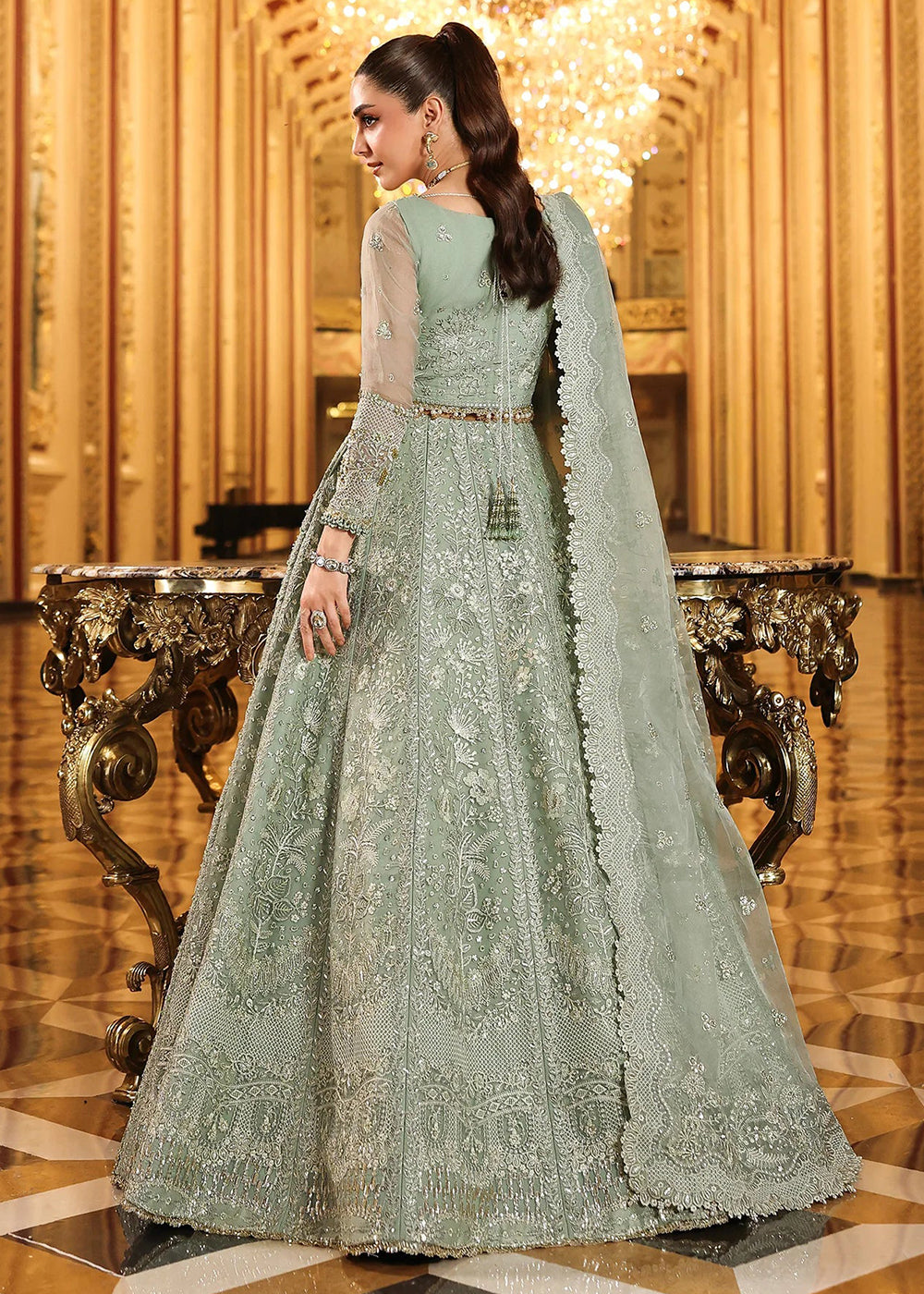 Buy Now Stardom Formals Handwork '25 by Elaf | ESH-03 LIMELIGHT Online in USA, UK, Canada, Greece, Germany, Ireland, Italy, UAE & Worldwide at Empress Clothing.