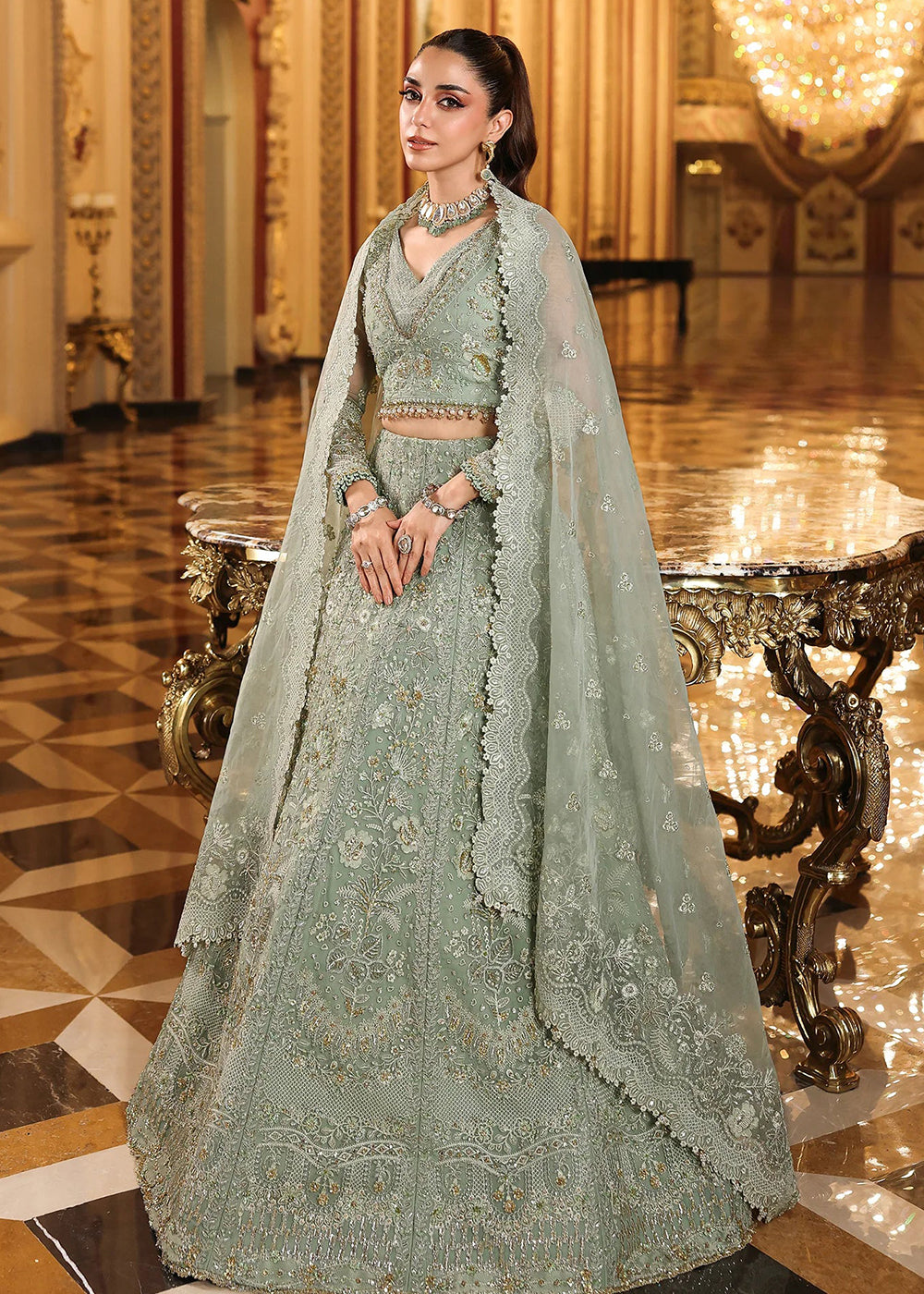 Buy Now Stardom Formals Handwork '25 by Elaf | ESH-03 LIMELIGHT Online in USA, UK, Canada, Greece, Germany, Ireland, Italy, UAE & Worldwide at Empress Clothing.