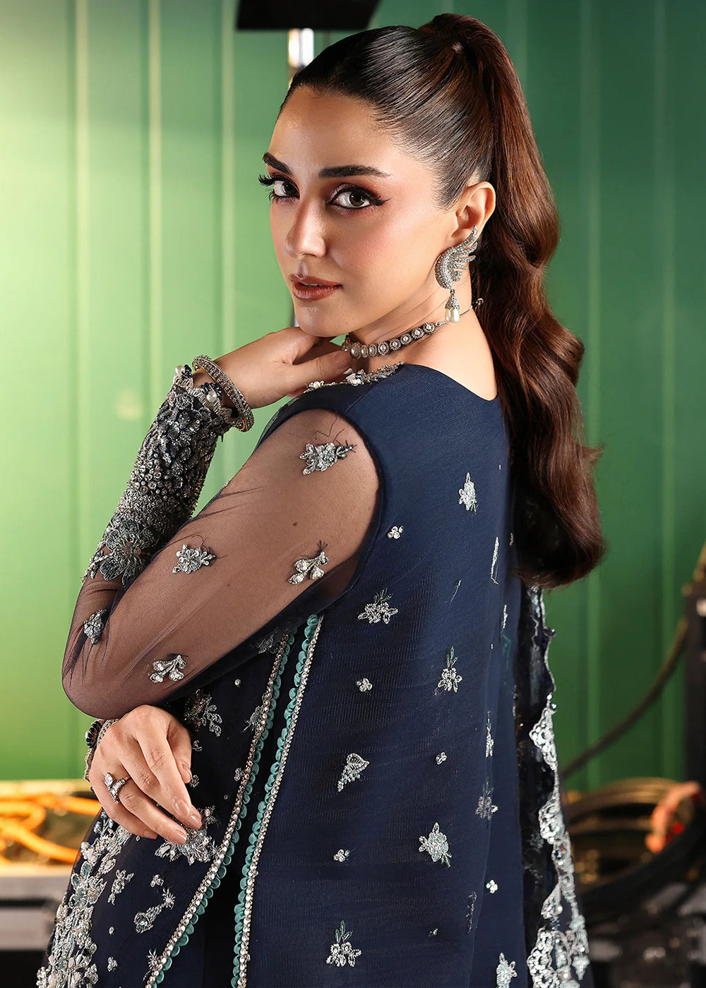 Buy Now Stardom Formals Handwork '25 by Elaf | ESH-05 SKYFALL Online in USA, UK, Canada, Greece, Germany, Ireland, Italy, UAE, Qatar & Worldwide at Empress.