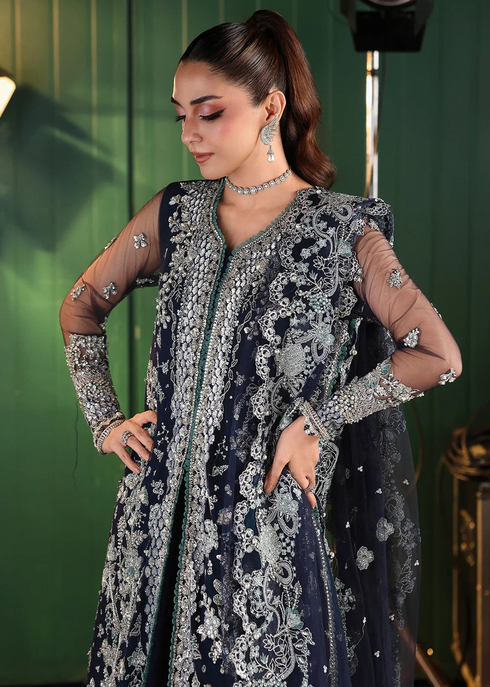 Buy Now Stardom Formals Handwork '25 by Elaf | ESH-05 SKYFALL Online in USA, UK, Canada, Greece, Germany, Ireland, Italy, UAE, Qatar & Worldwide at Empress.
