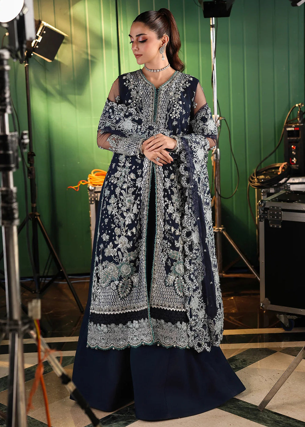 Buy Now Stardom Formals Handwork '25 by Elaf | ESH-05 SKYFALL Online in USA, UK, Canada, Greece, Germany, Ireland, Italy, UAE, Qatar & Worldwide at Empress.