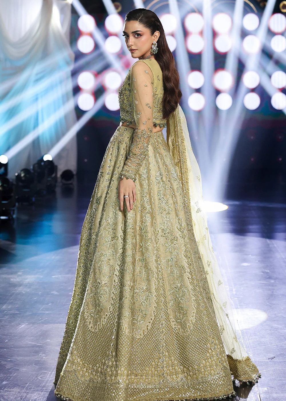 Buy Now Stardom Formals Handwork '25 by Elaf | ESH-07 MINT MAJESTY Online in USA, UK, Canada, Greece, Germany, Ireland, Italy, UAE, Qatar & Worldwide at Empress.