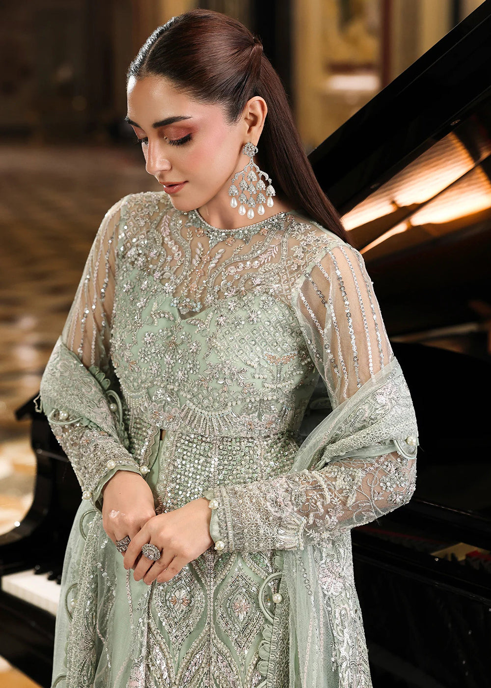 Buy Now Stardom Formals Handwork '25 by Elaf | ESH-10 DIANA Online in USA, UK, Canada, Greece, Germany, Ireland, Italy, UAE, Qatar & Worldwide at Empress.