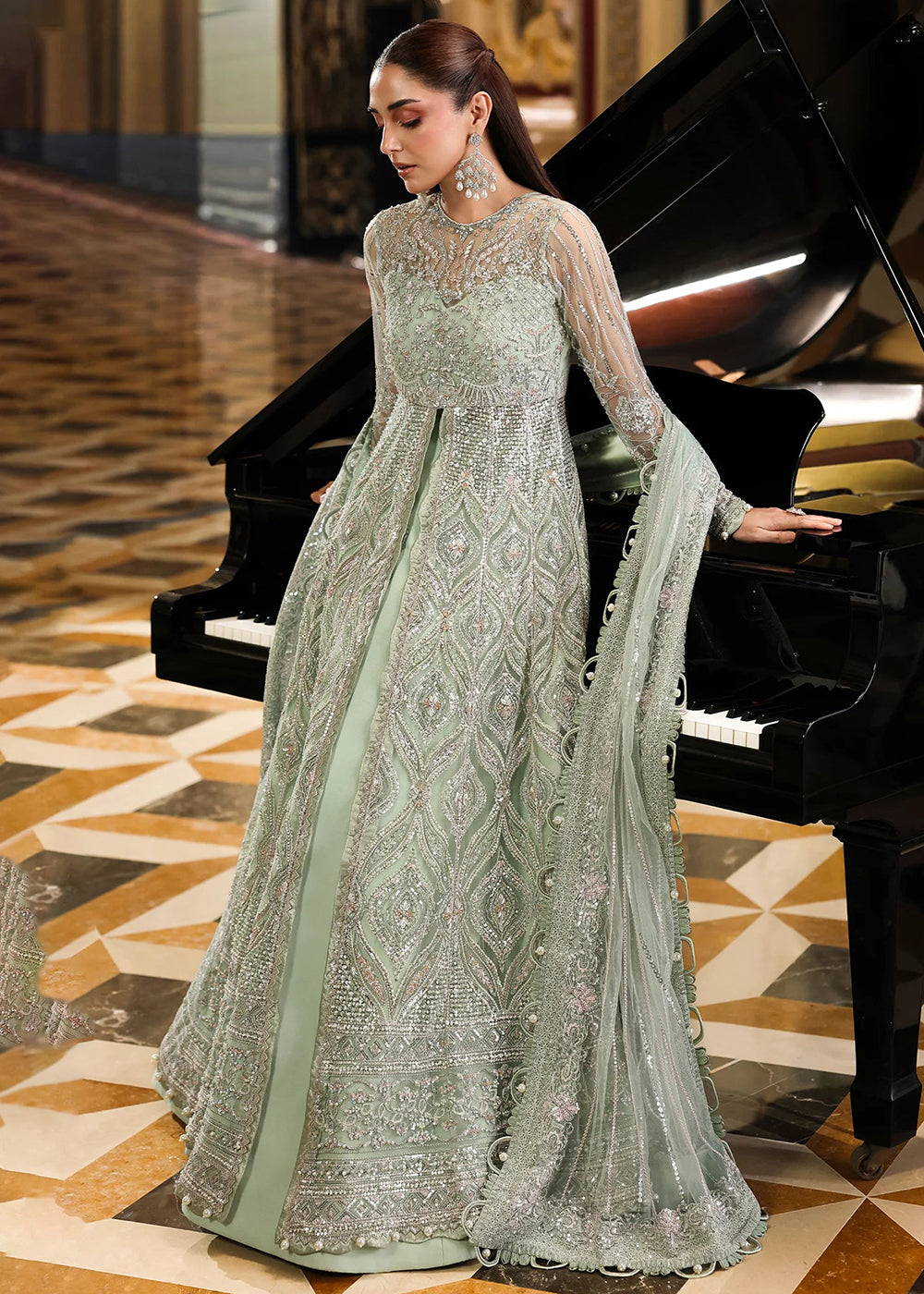 Buy Now Stardom Formals Handwork '25 by Elaf | ESH-10 DIANA Online in USA, UK, Canada, Greece, Germany, Ireland, Italy, UAE, Qatar & Worldwide at Empress.