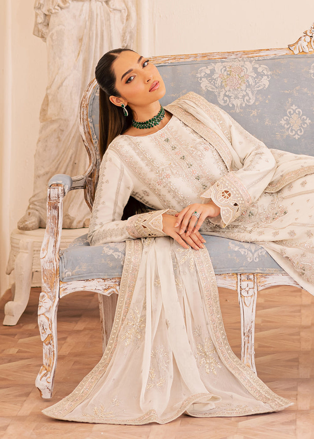 Buy Now Suave Luxury Formals '25 by Emaan Adeel | EZELLE Online in US, UK, Canada, Germany, Italy, Austria, France, Denmark, UAE & Worldwide at Empress Clothing.