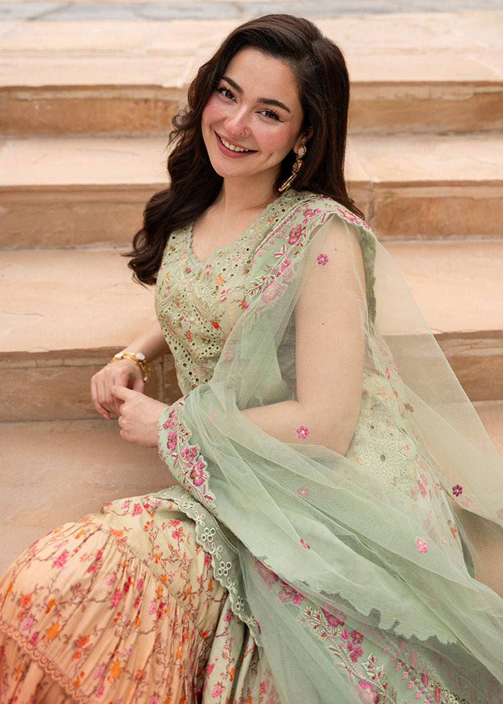 Buy Now Aya Luxury Lawn '26 by Faiza Saqlain | Eldira Online in US, UK, Canada, France, Greece, Germany, Ireland, Sweden, Denmark, UAE & Worldwide at Empress.