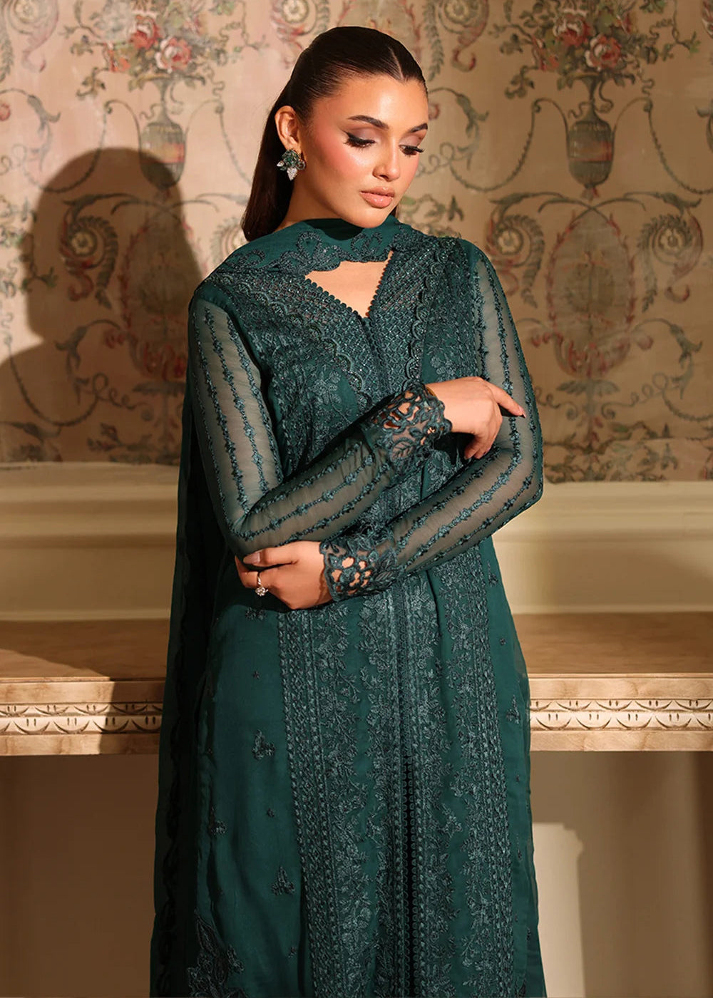 Buy Now Ensembles Party Wear '25 by Azure | Enchanted Forest Online in USA, UK, Canada, France, Italy, Germany, Greece, Sweden, Africa & Worldwide at Empress.