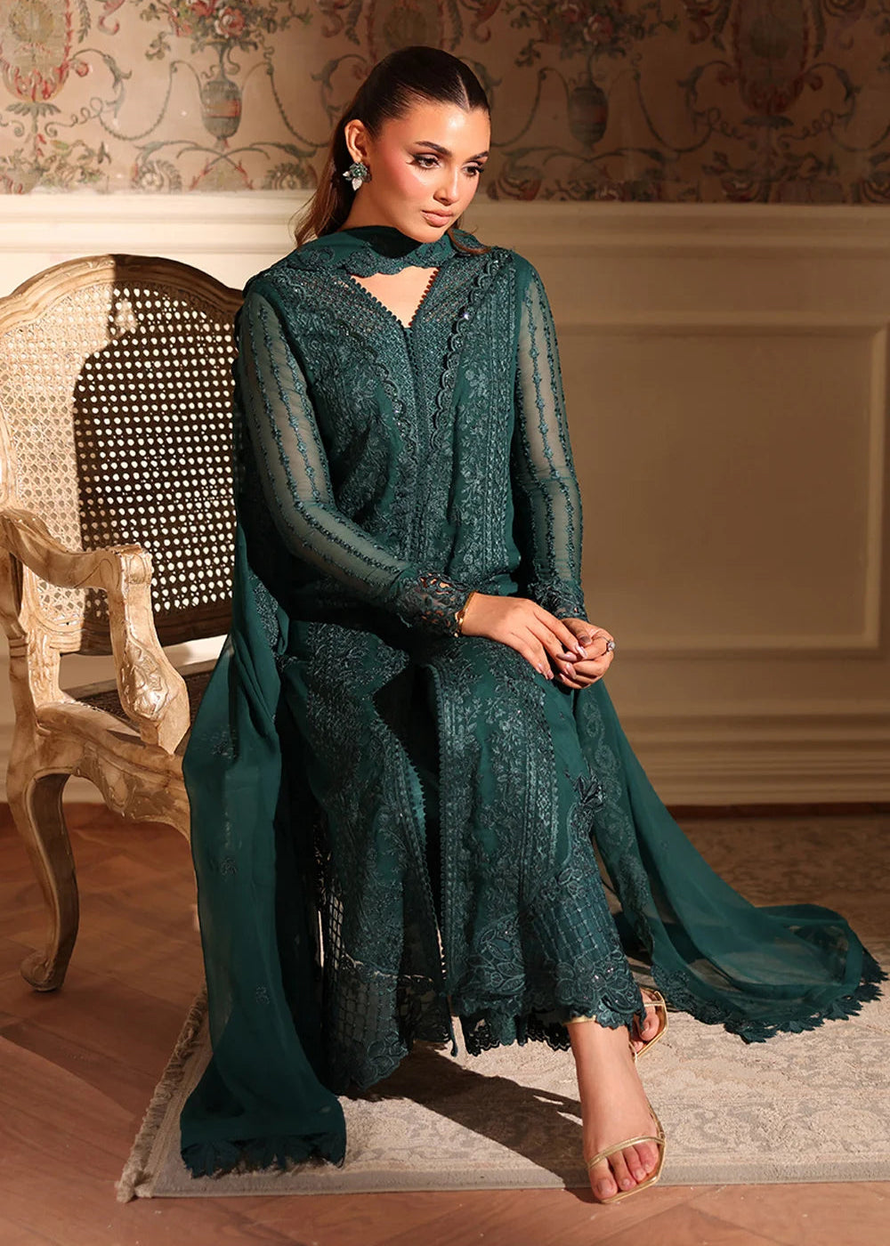 Buy Now Ensembles Party Wear '25 by Azure | Enchanted Forest Online in USA, UK, Canada, France, Italy, Germany, Greece, Sweden, Africa & Worldwide at Empress.