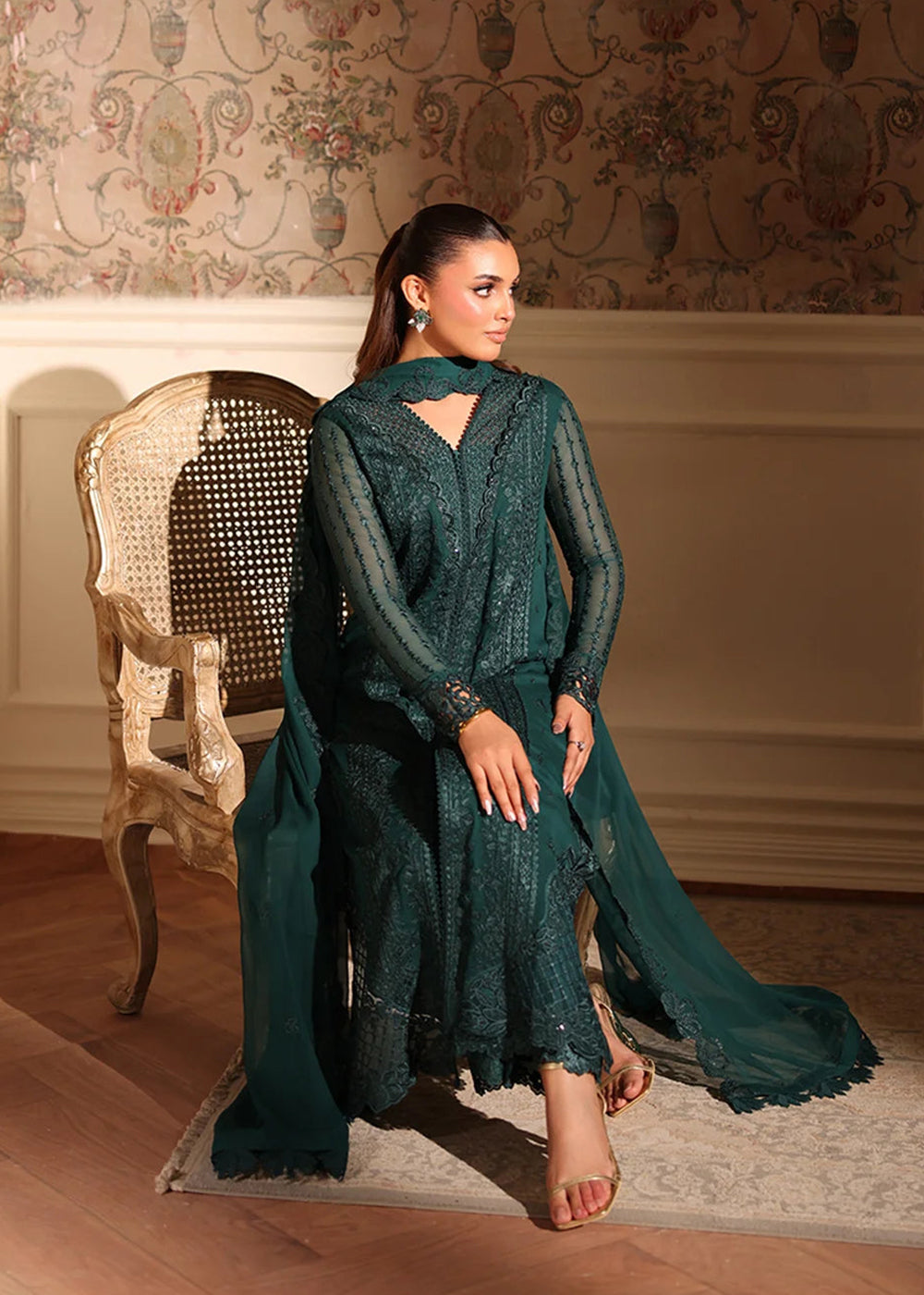 Buy Now Ensembles Party Wear '25 by Azure | Enchanted Forest Online in USA, UK, Canada, France, Italy, Germany, Greece, Sweden, Africa & Worldwide at Empress.