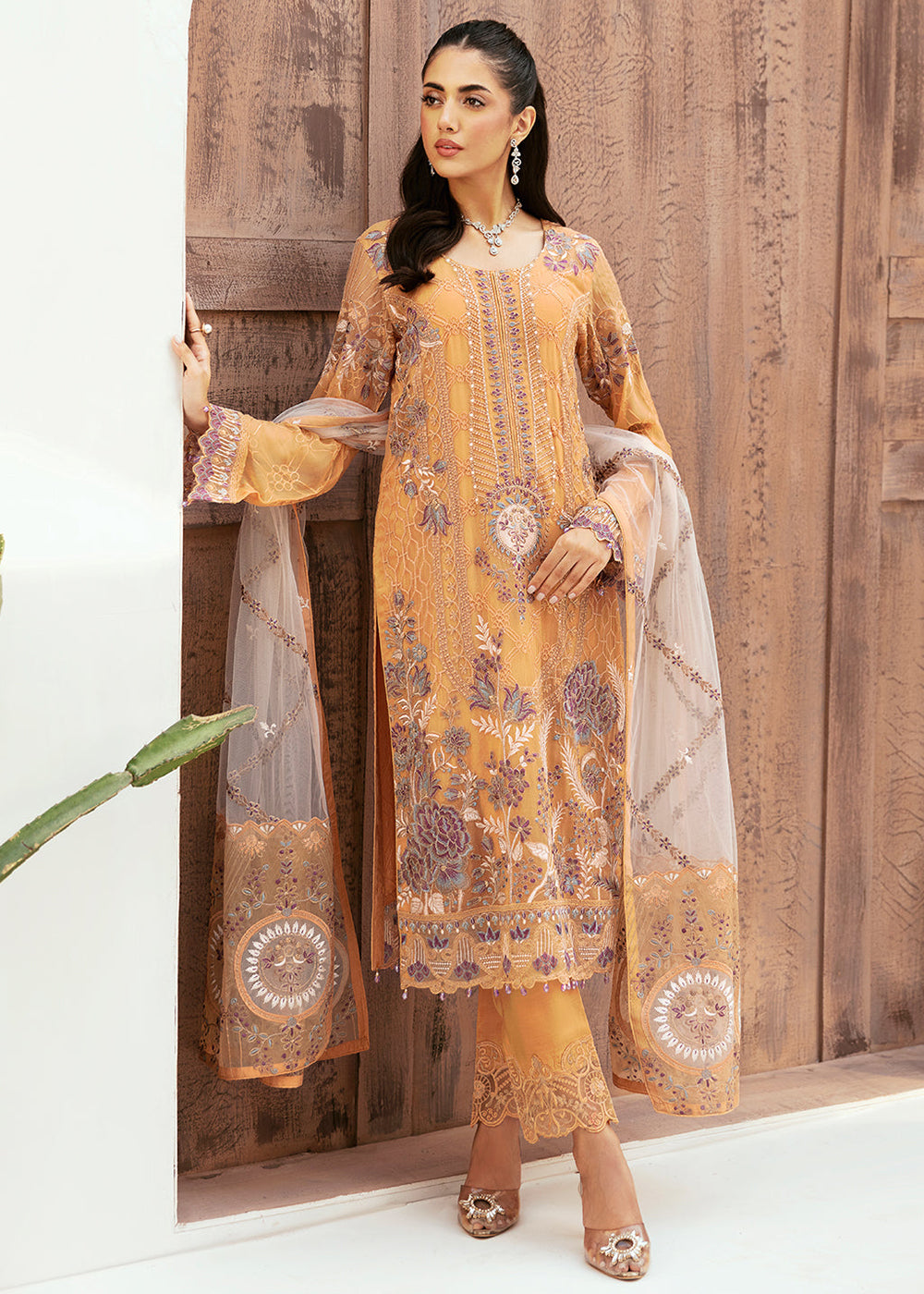 Buy Now Luxury Chiffon Collection 2024 by Ramsha | F-2603 Online at Empress Online in USA, UK, Canada & Worldwide at Empress Clothing.