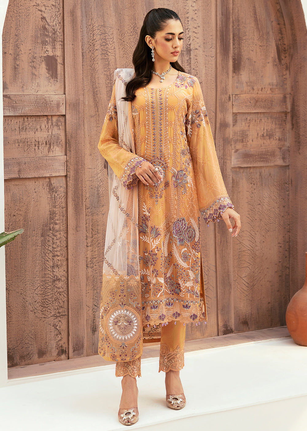 Buy Now Luxury Chiffon Collection 2024 by Ramsha | F-2603 Online at Empress Online in USA, UK, Canada & Worldwide at Empress Clothing.