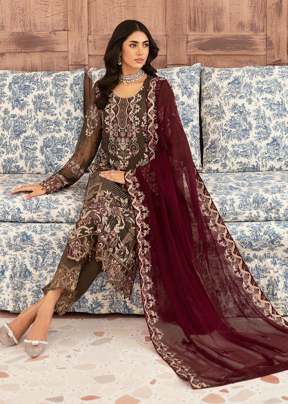 Buy Now Luxury Chiffon Collection 2024 by Ramsha | F-2604 Online at Empress Online in USA, UK, Canada & Worldwide at Empress Clothing.