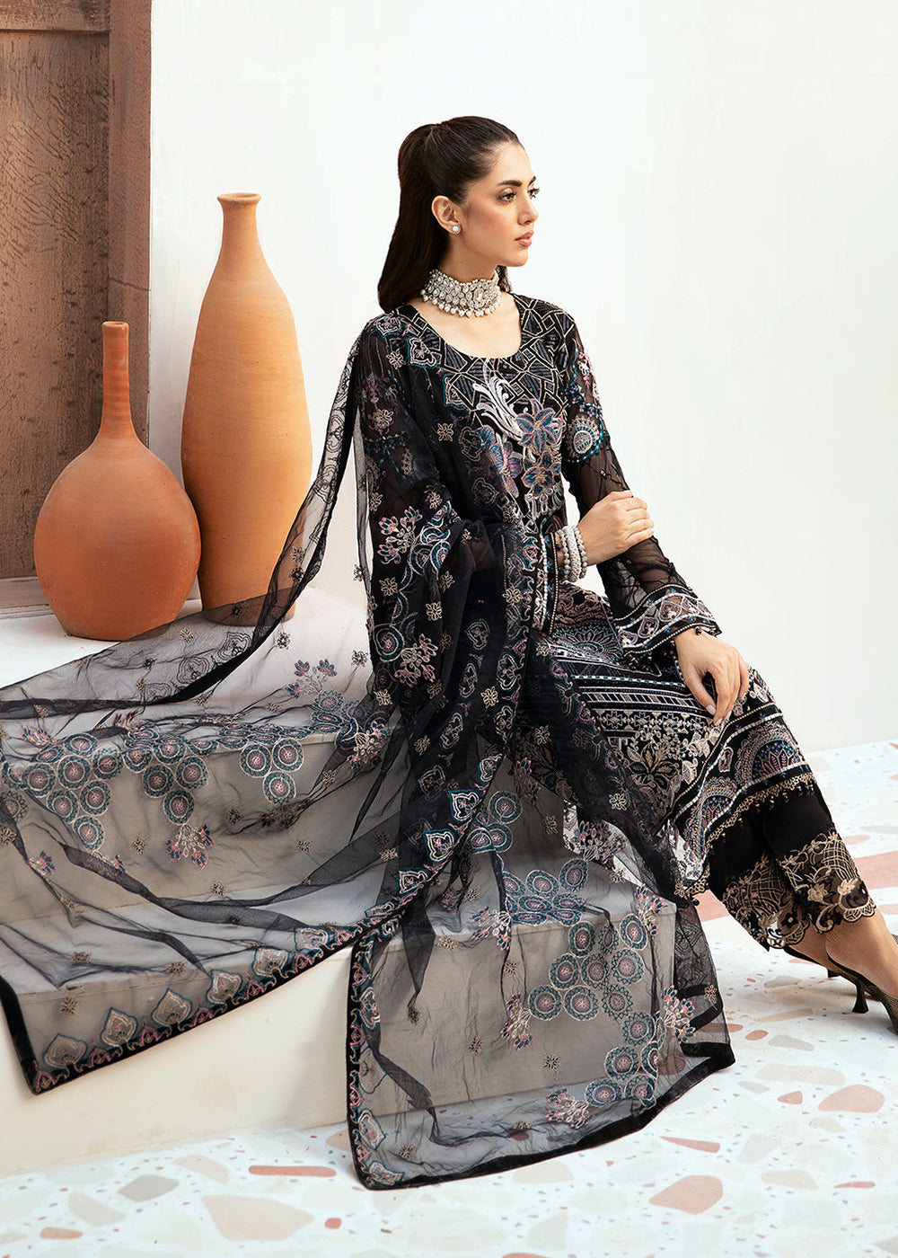 Buy Now Luxury Chiffon Collection 2024 by Ramsha | F-2606 Online at Empress Online in USA, UK, Canada & Worldwide at Empress Clothing.