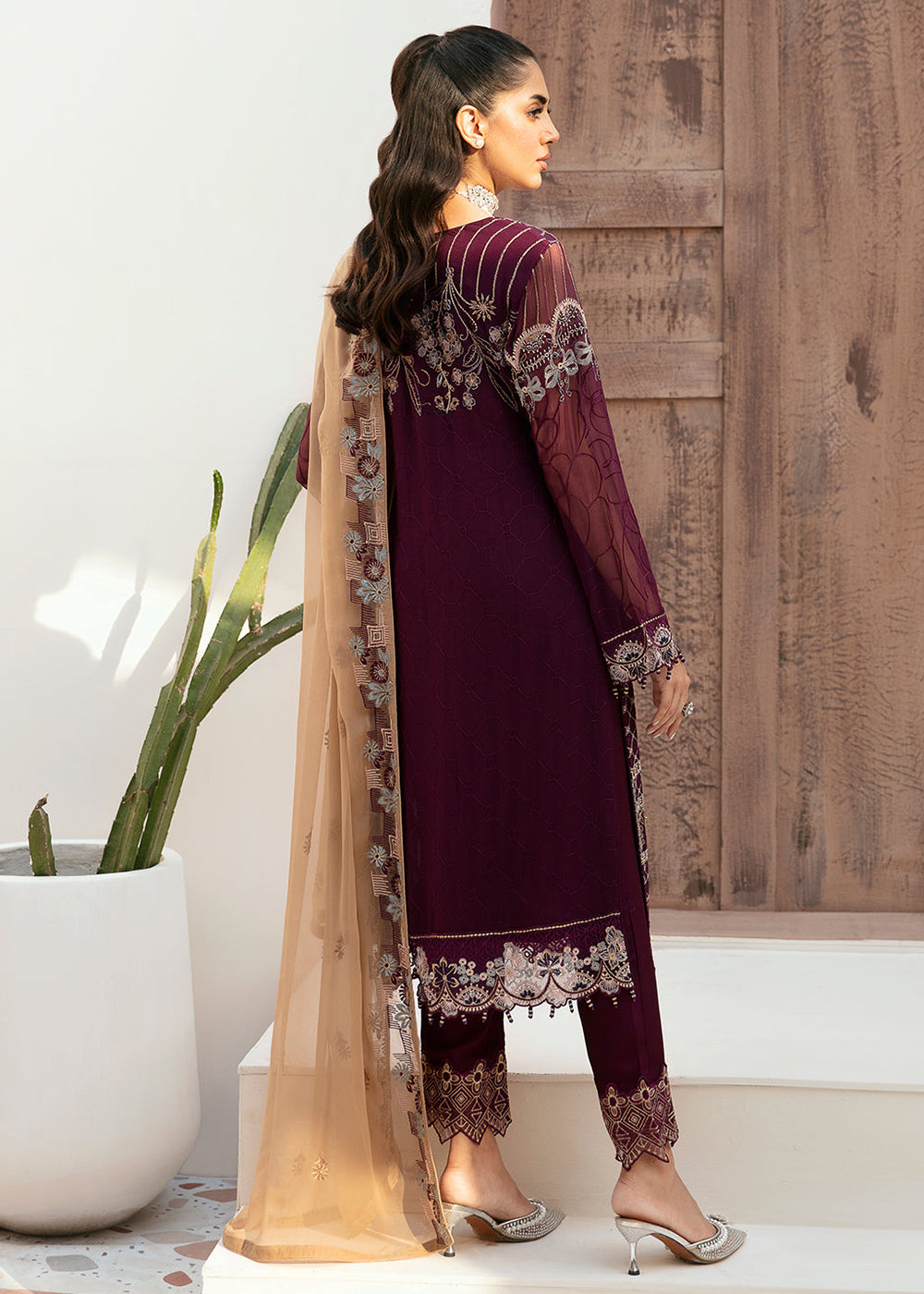 Buy Now Luxury Chiffon Collection 2024 by Ramsha | F-2608 Online at Empress Online in USA, UK, Canada & Worldwide at Empress Clothing.