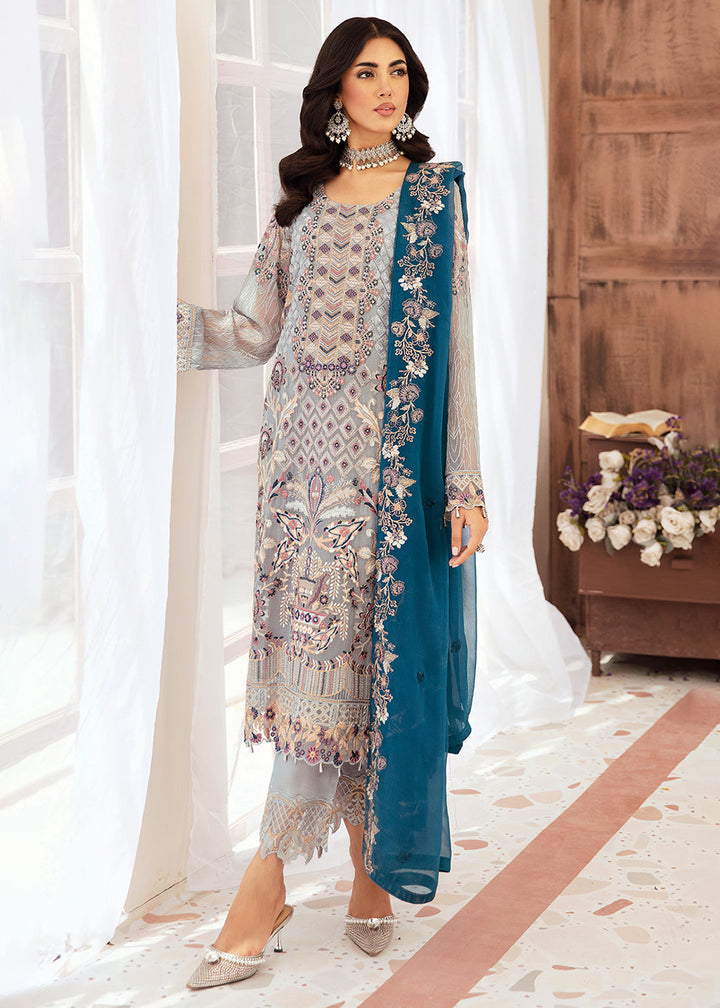 Buy Now Luxury Chiffon Collection 2024 by Ramsha | F-2609 Online at Empress Online in USA, UK, Canada & Worldwide at Empress Clothing.