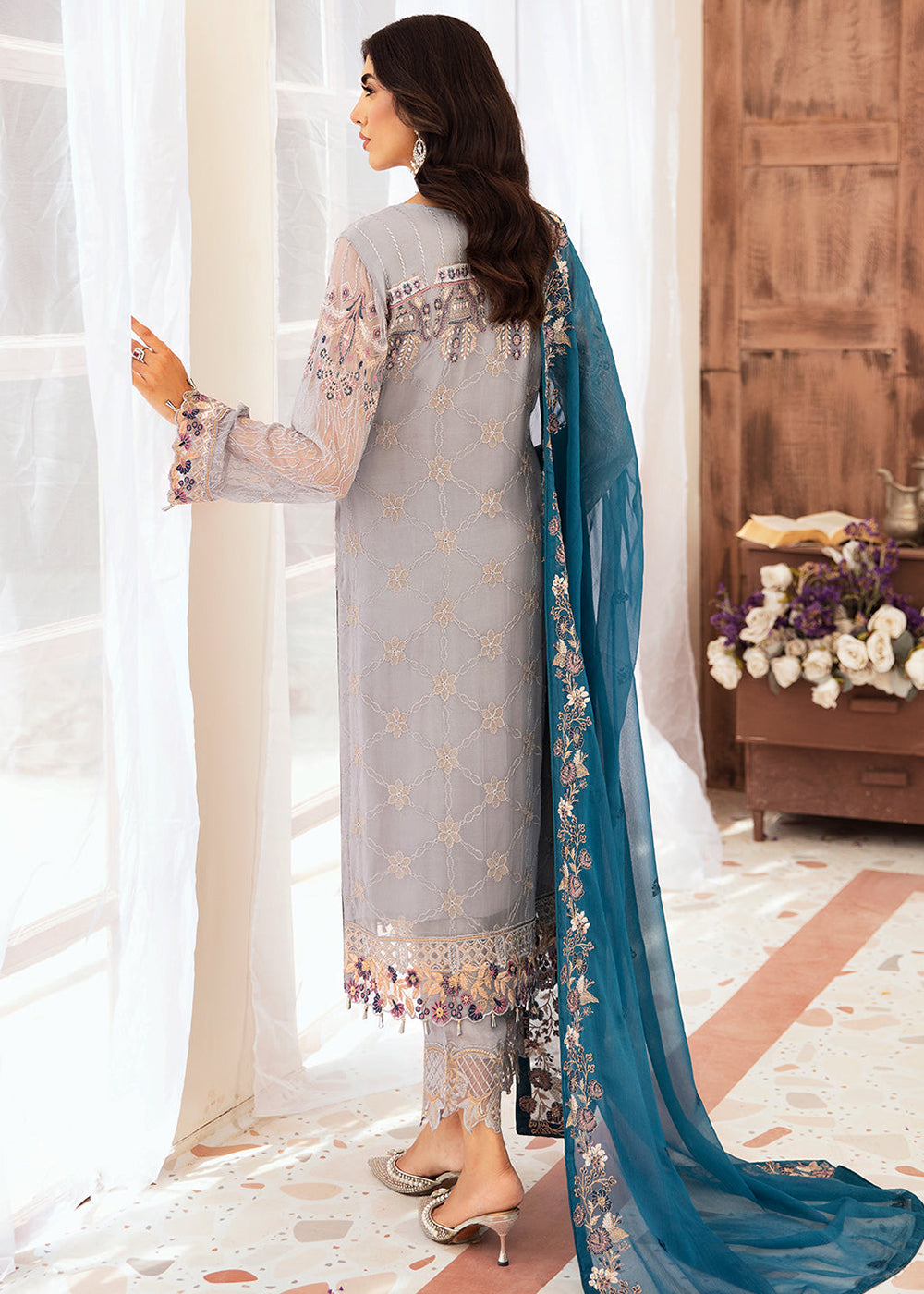 Buy Now Luxury Chiffon Collection 2024 by Ramsha | F-2609 Online at Empress Online in USA, UK, Canada & Worldwide at Empress Clothing.