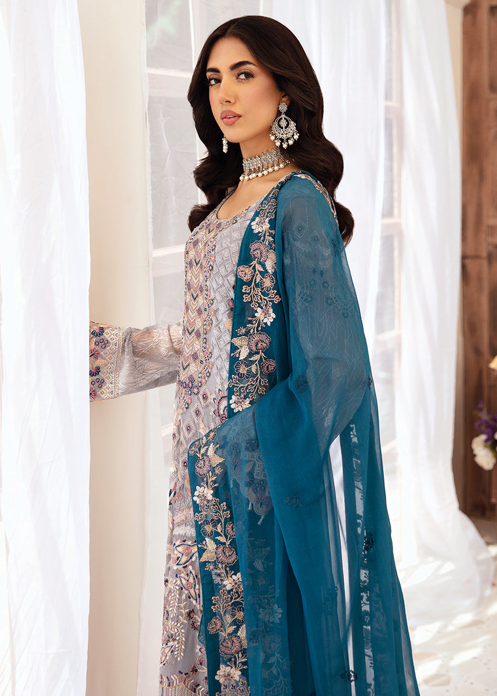 Buy Now Luxury Chiffon Collection 2024 by Ramsha | F-2609 Online at Empress Online in USA, UK, Canada & Worldwide at Empress Clothing.