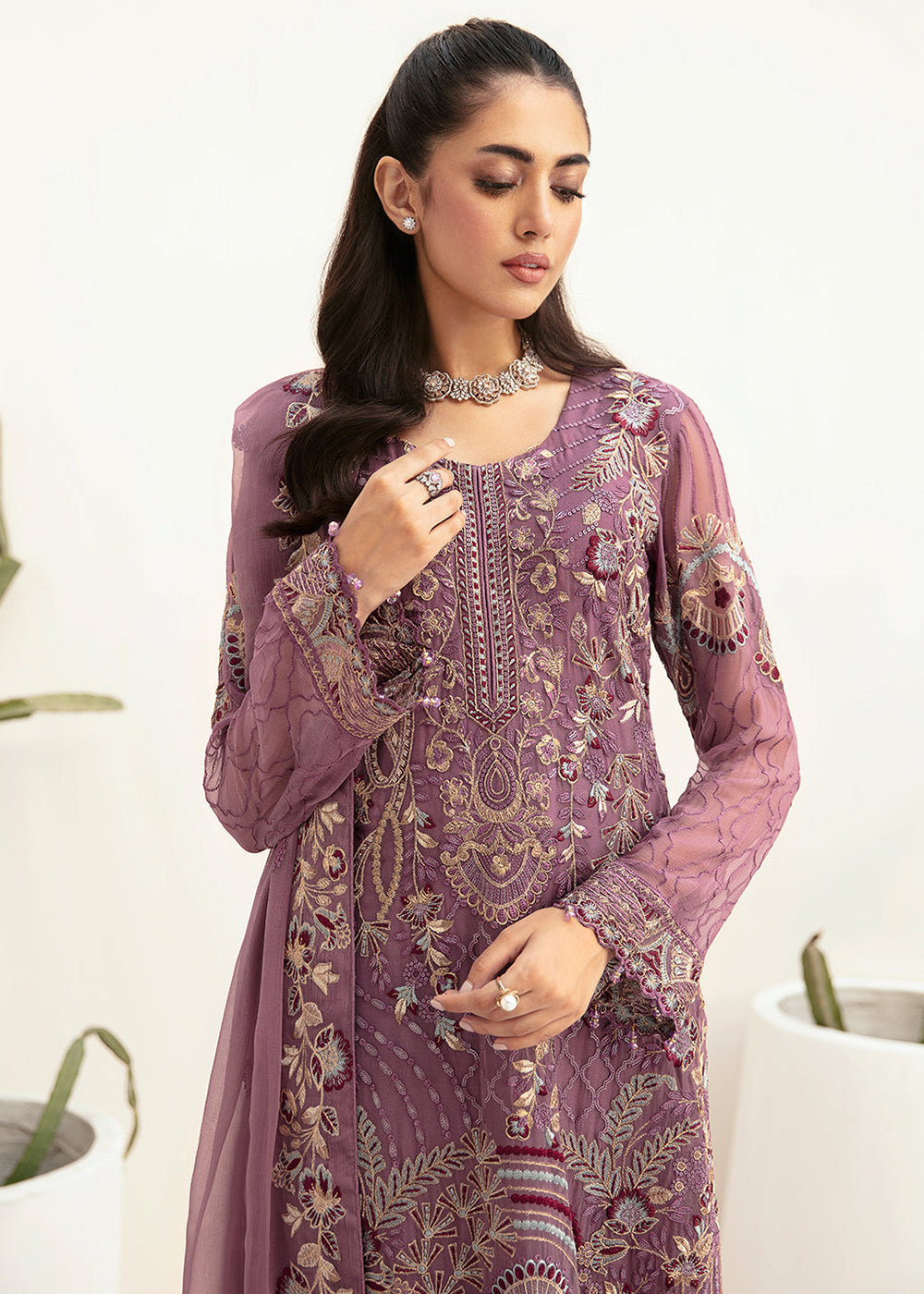 Buy Now Luxury Chiffon Collection 2024 by Ramsha | F-2610 Online at Empress Online in USA, UK, Canada & Worldwide at Empress Clothing.