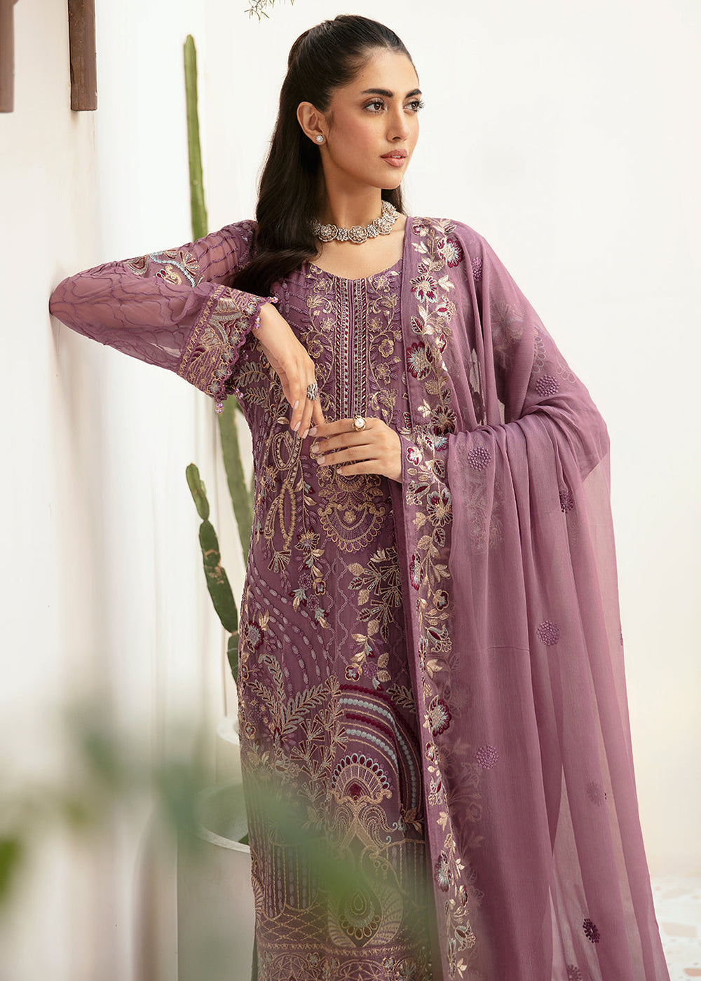 Buy Now Luxury Chiffon Collection 2024 by Ramsha | F-2610 Online at Empress Online in USA, UK, Canada & Worldwide at Empress Clothing.