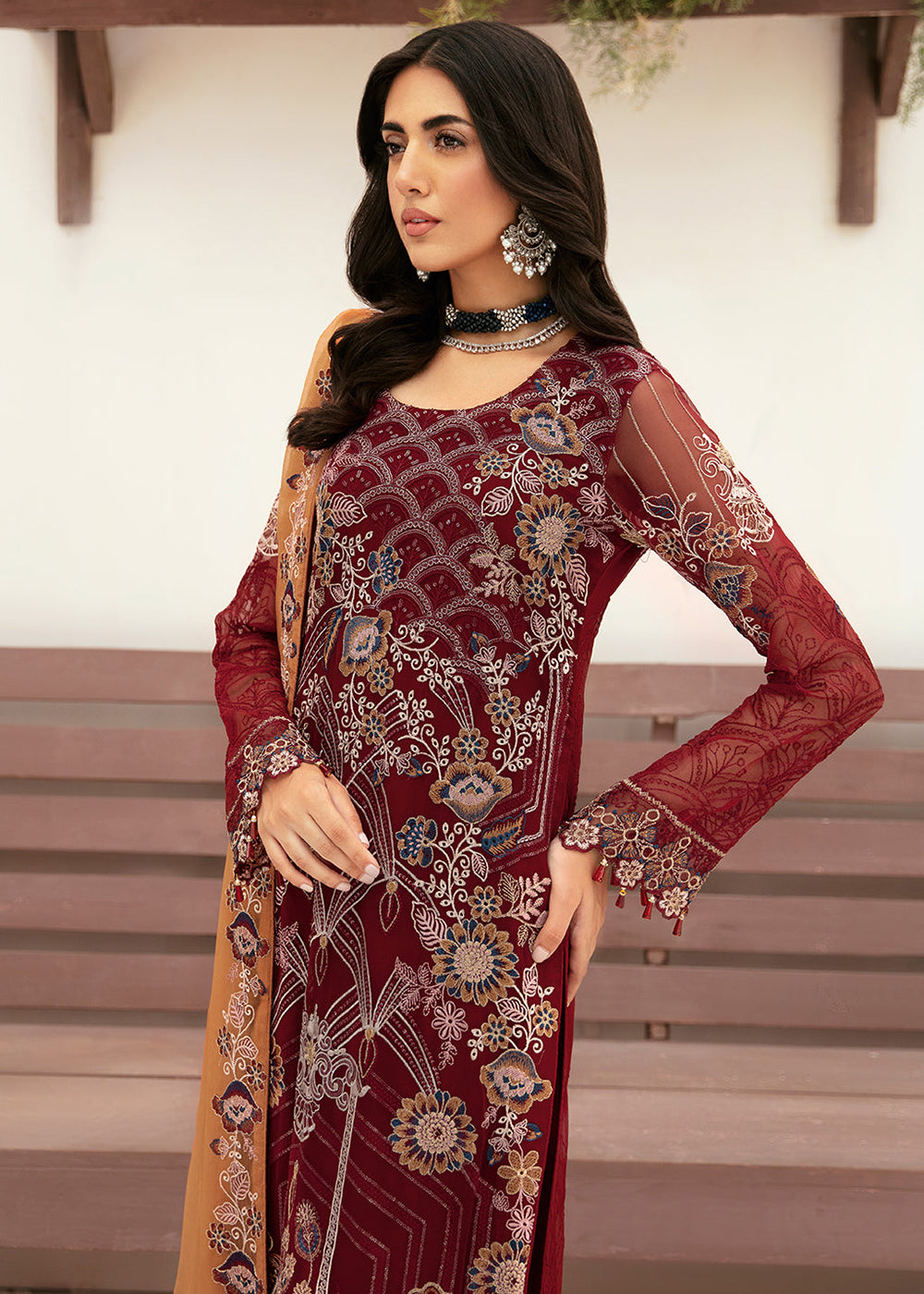 Buy Now Luxury Chiffon Collection 2024 by Ramsha | F-2612 Online at Empress Online in USA, UK, Canada & Worldwide at Empress Clothing.