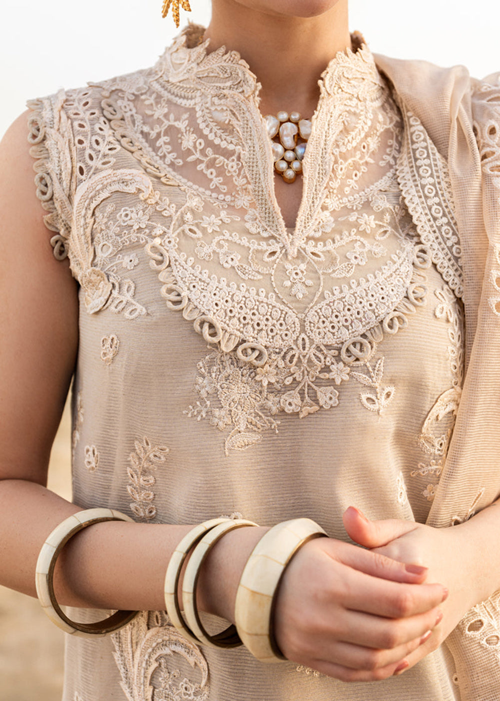 Buy Now Sahil Luxury Lawn '25 by Qalamkar | FK-01 SOPHIA Online in USA, UK, Canada, Italy, France, Norway, UAE & Worldwide at Empress Clothing.