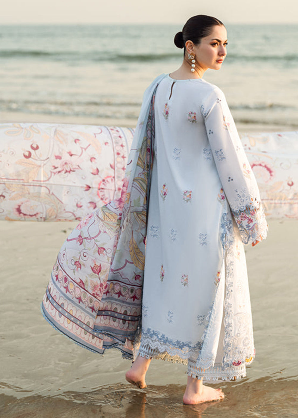 Buy Now Sahil Luxury Lawn '25 by Qalamkar | FK-02 ISABELLA Online in USA, UK, Canada, Italy, France, Norway, UAE & Worldwide at Empress Clothing.