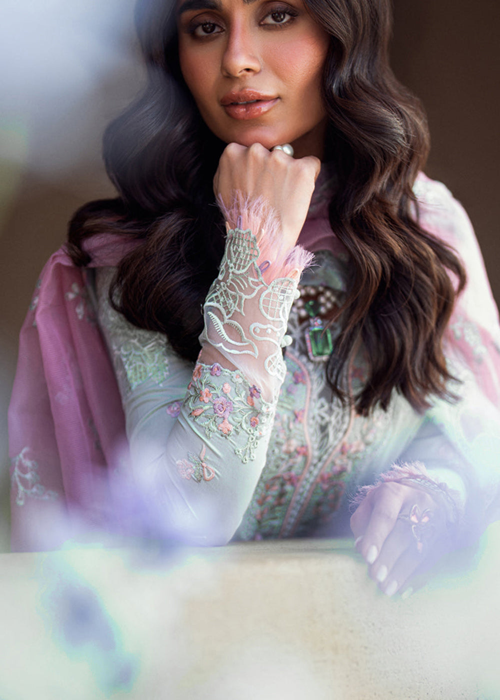 Buy Now Sahil Luxury Lawn '25 by Qalamkar | FK-04 CHLOE Online in USA, UK, Canada, Italy, France, Norway, UAE & Worldwide at Empress Clothing. 