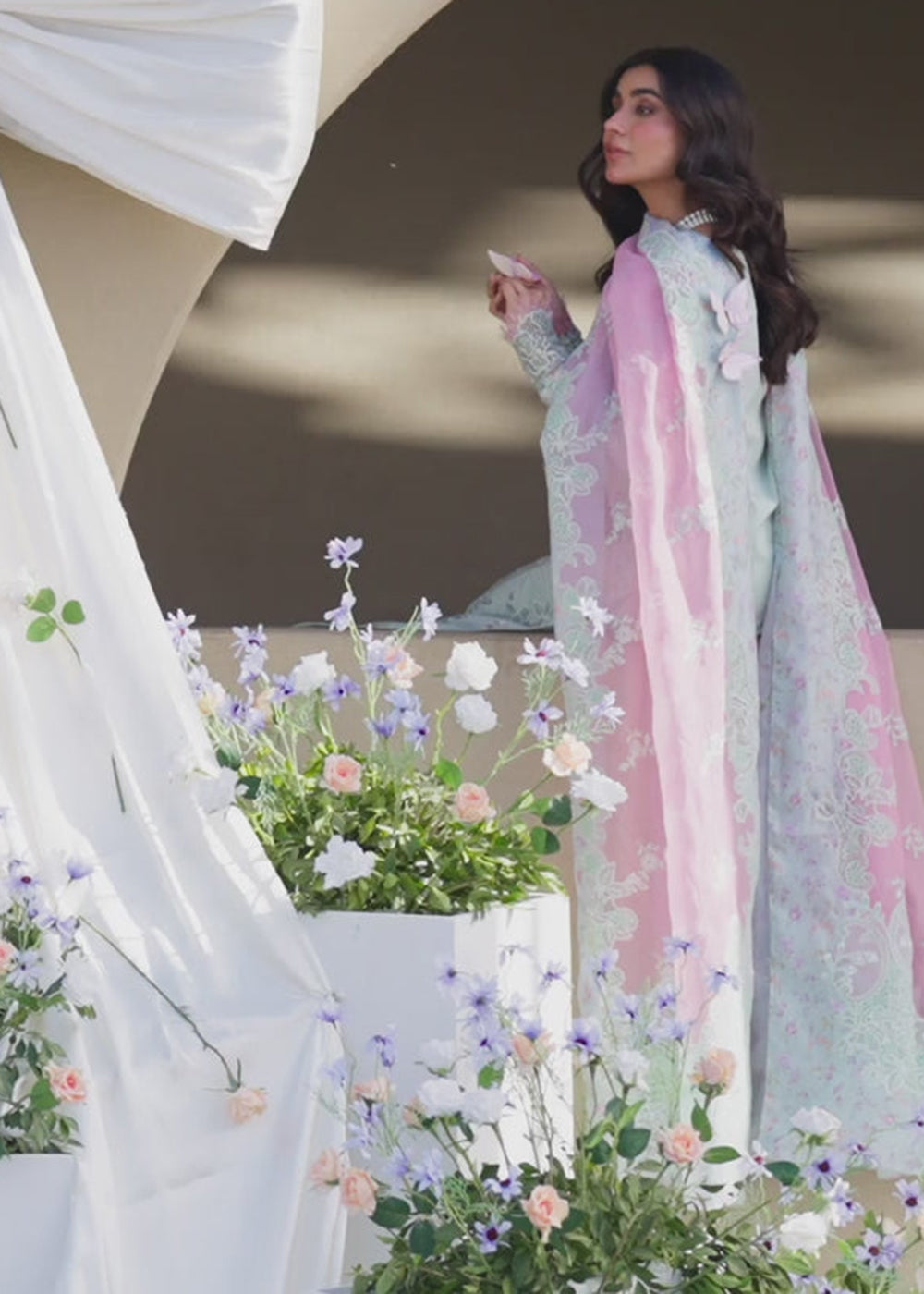 Buy Now Sahil Luxury Lawn '25 by Qalamkar | FK-04 CHLOE Online in USA, UK, Canada, Italy, France, Norway, UAE & Worldwide at Empress Clothing. 