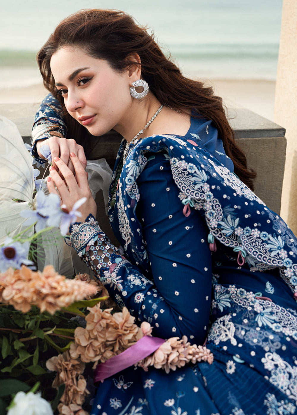 Buy Now Sahil Luxury Lawn '25 by Qalamkar | FK-05 AURORA Online in USA, UK, Canada, Italy, France, Norway, UAE & Worldwide at Empress Clothing.