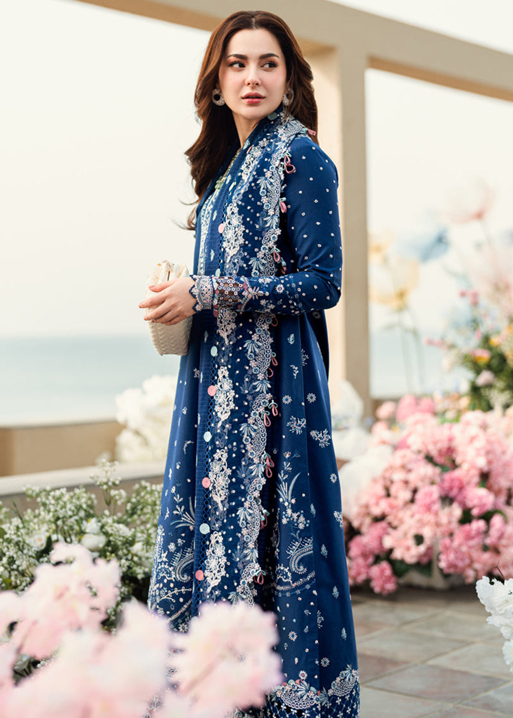 Buy Now Sahil Luxury Lawn '25 by Qalamkar | FK-05 AURORA Online in USA, UK, Canada, Italy, France, Norway, UAE & Worldwide at Empress Clothing.