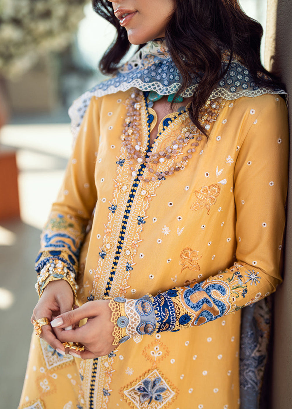 Buy Now Sahil Luxury Lawn '25 by Qalamkar | FK-06 NATALIE Online in USA, UK, Canada, Italy, France, Norway, UAE & Worldwide at Empress Clothing.