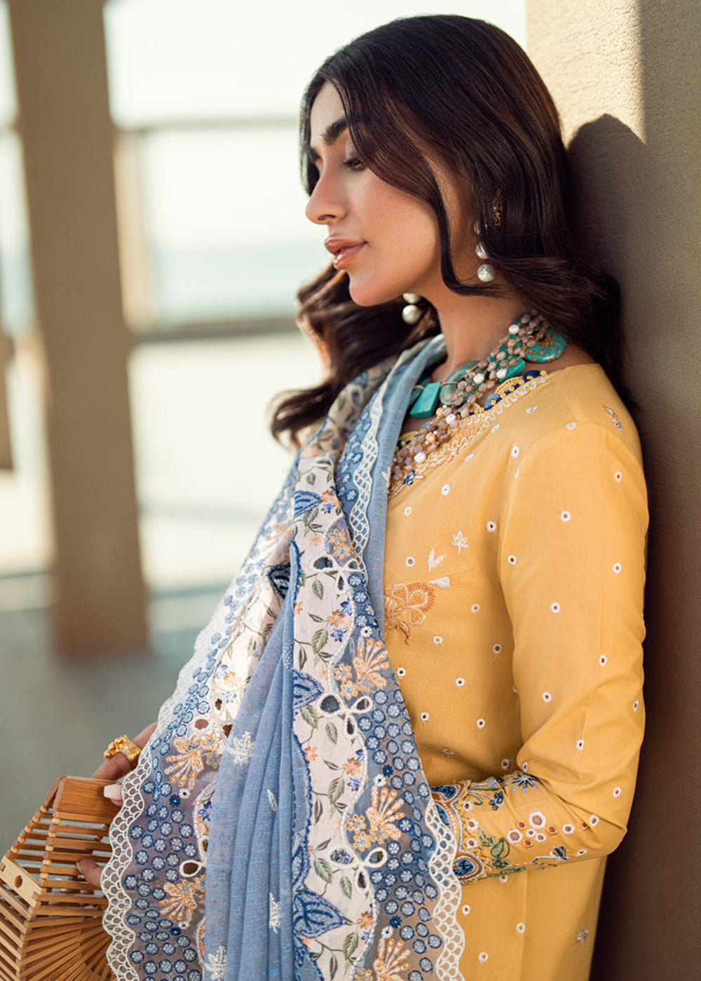 Buy Now Sahil Luxury Lawn '25 by Qalamkar | FK-06 NATALIE Online in USA, UK, Canada, Italy, France, Norway, UAE & Worldwide at Empress Clothing.