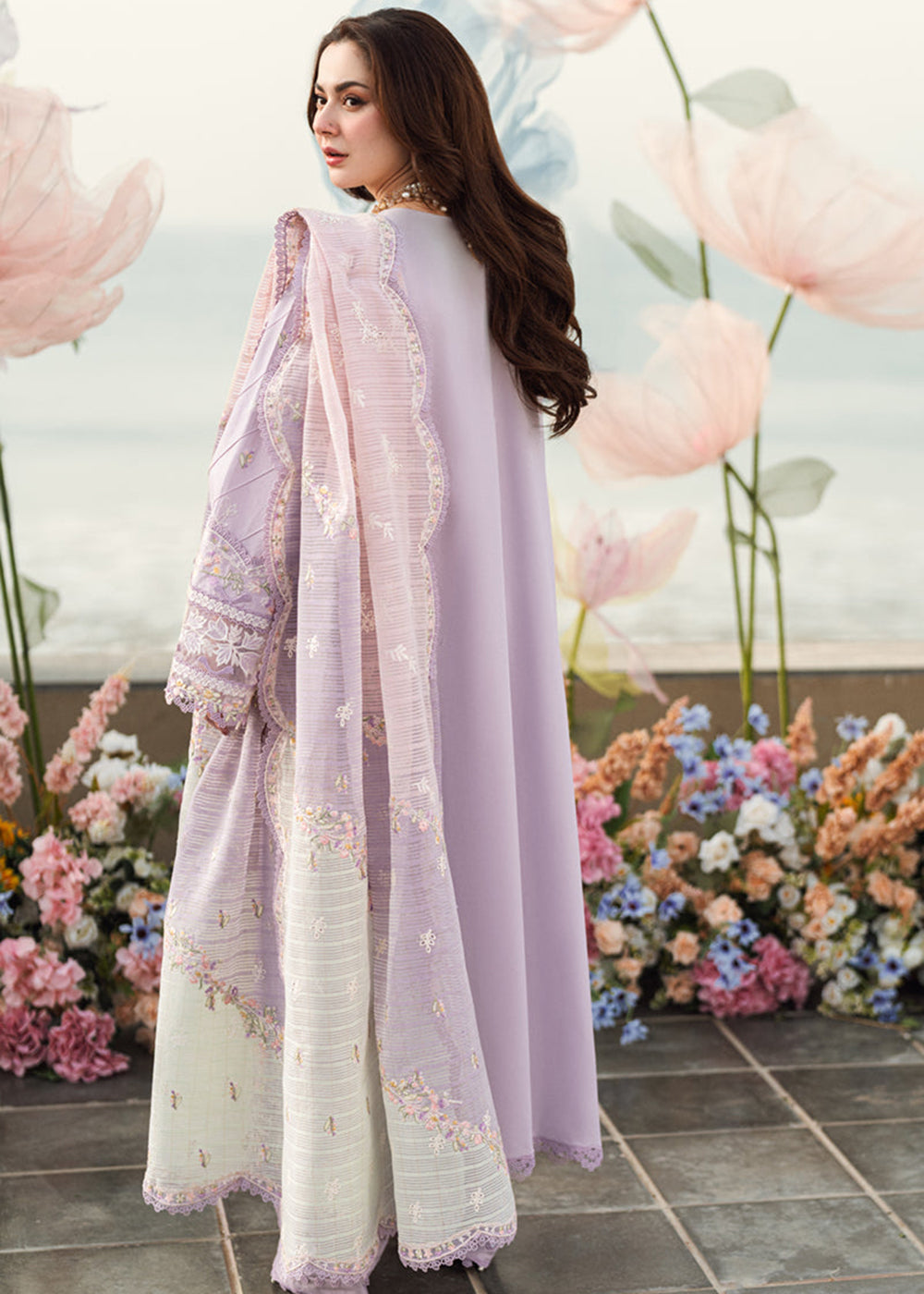 Buy Now Sahil Luxury Lawn '25 by Qalamkar | FK-09 EVELYN Online in USA, UK, Canada, Italy, France, Norway, UAE & Worldwide at Empress Clothing. 