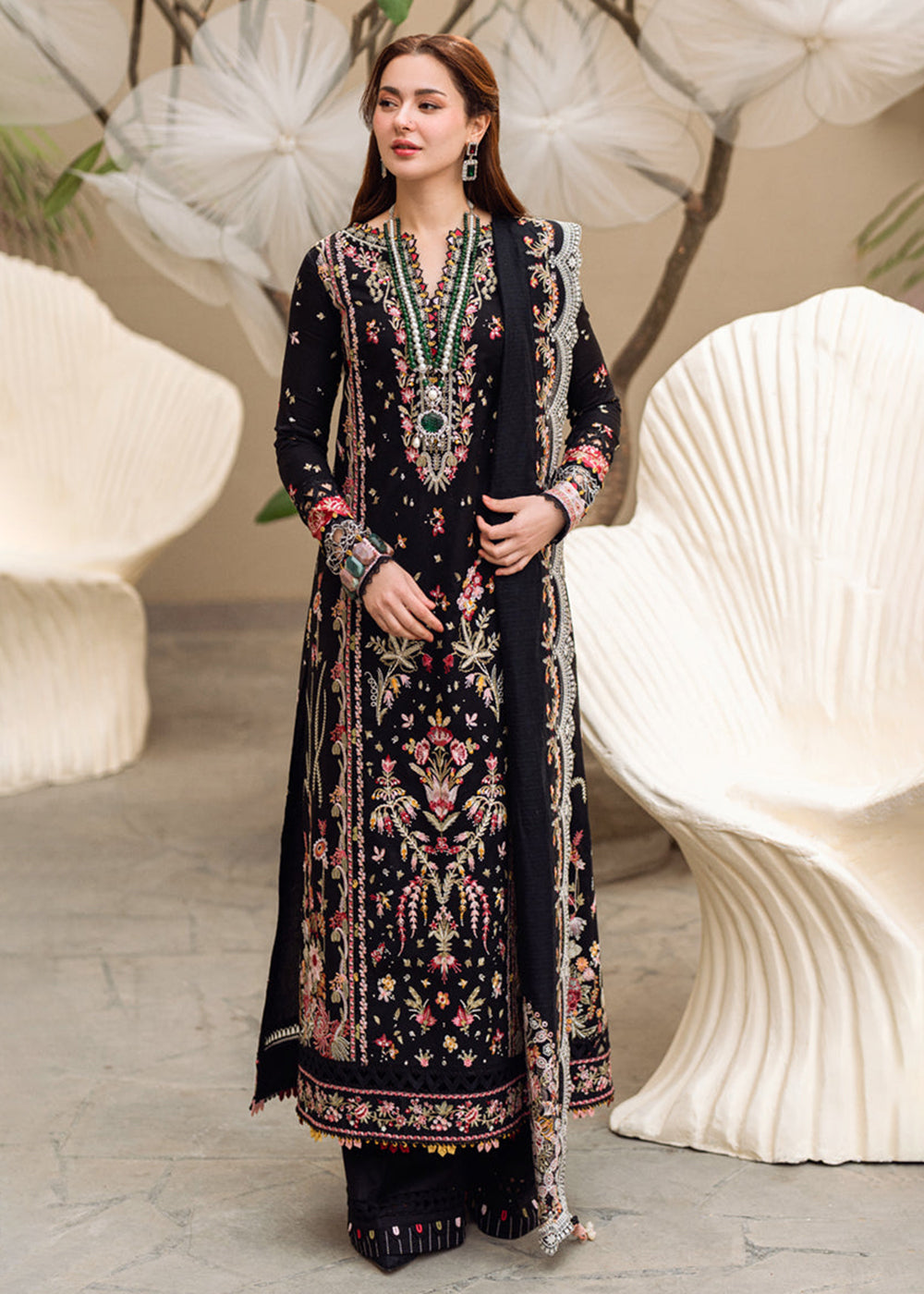Buy Sahil Luxury Lawn '25 by Qalamkar | FK-15 HANNAH at Empress ...