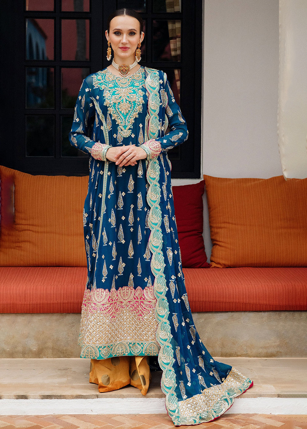 Buy Now Exclusive Chiffon Collection 2024 by Maryum N Maria | ZOE - FS-40010 Online at Empress Online in USA, UK, France, UAE, Canada & Worldwide at Empress Clothing. 