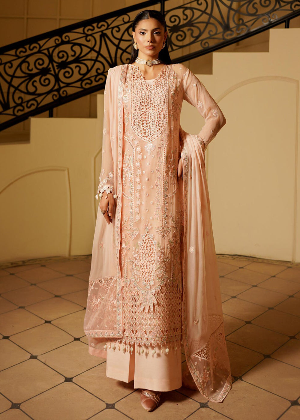 Buy Now Aarzu Luxury Formals '25 by Maryam's | Fiona Online in USA, UK, Canada, France, Italy, Germany, Qatar, UAE, Singapore & Worldwide at Empress Clothing.